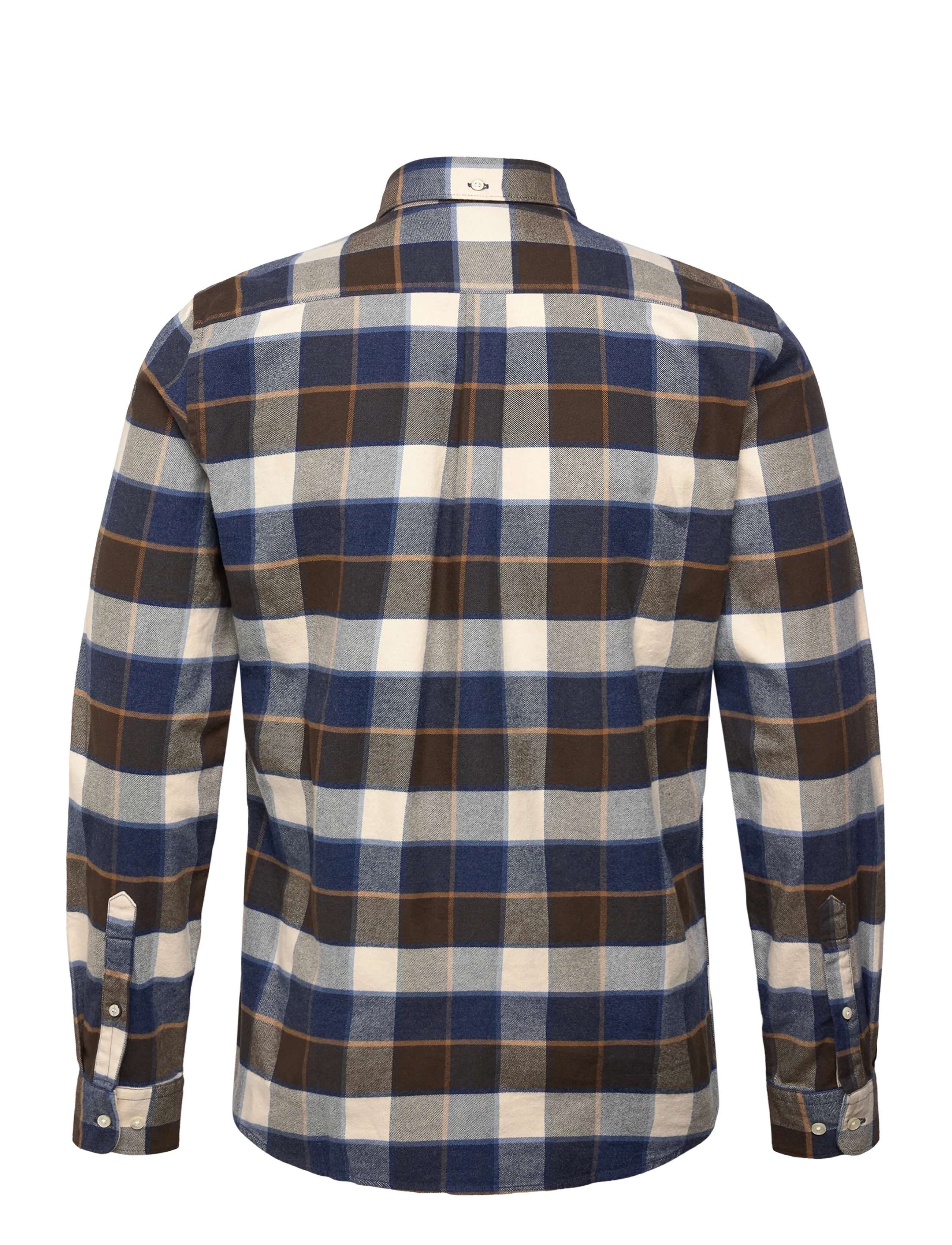 Barbour - Barbour Valley Tailored Checked Shirt - flanellskjortor - beige - 1