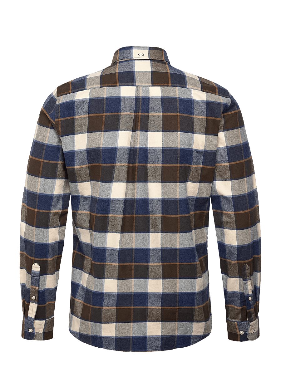 Barbour - Barbour Valley Tailored Checked Shirt - flanellskjortor - beige - 1