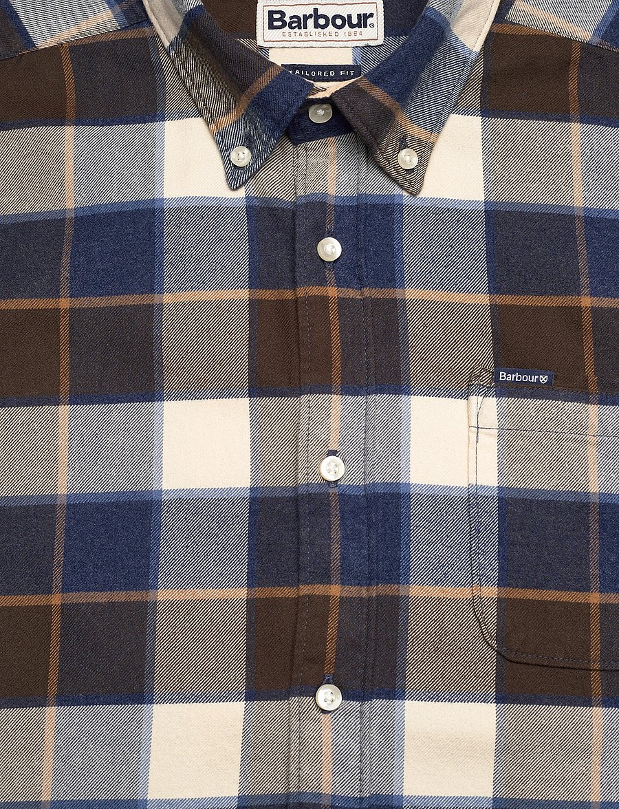 Barbour - Barbour Valley Tailored Checked Shirt - flanellskjortor - beige - 2
