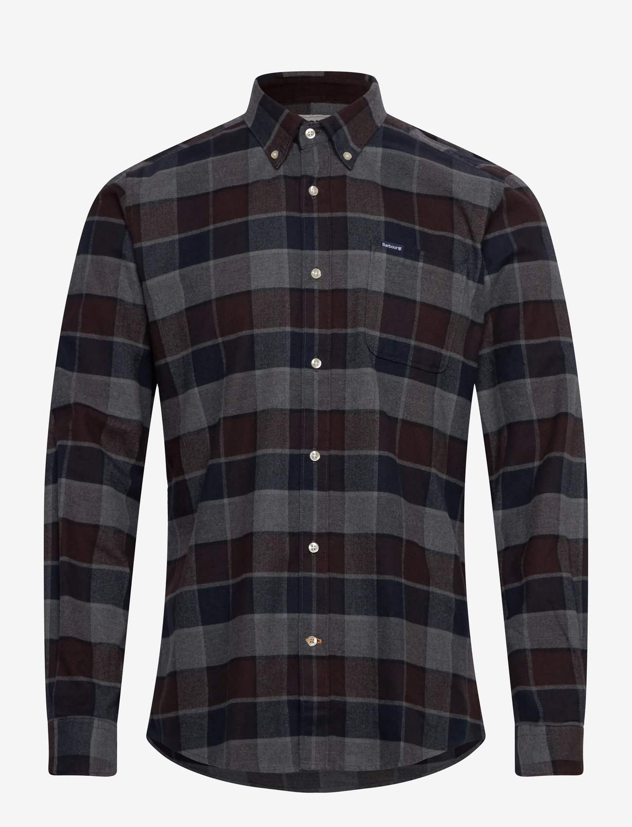 Barbour - Barbour Valley Tailored Checked Shirt - basic skjorter - brown - 0