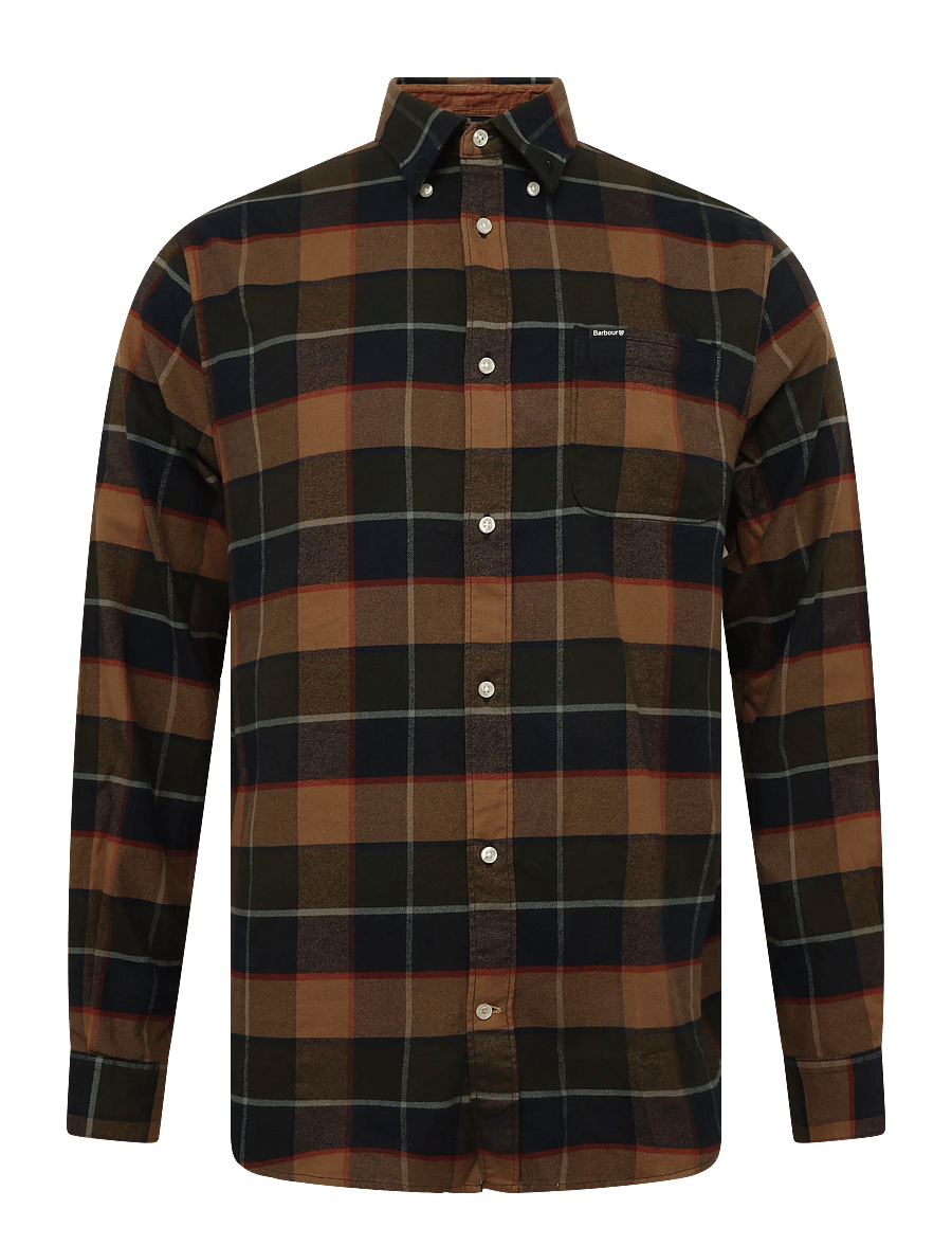 Barbour - Barbour Valley Tailored Checked Shirt - casual - olive - 0