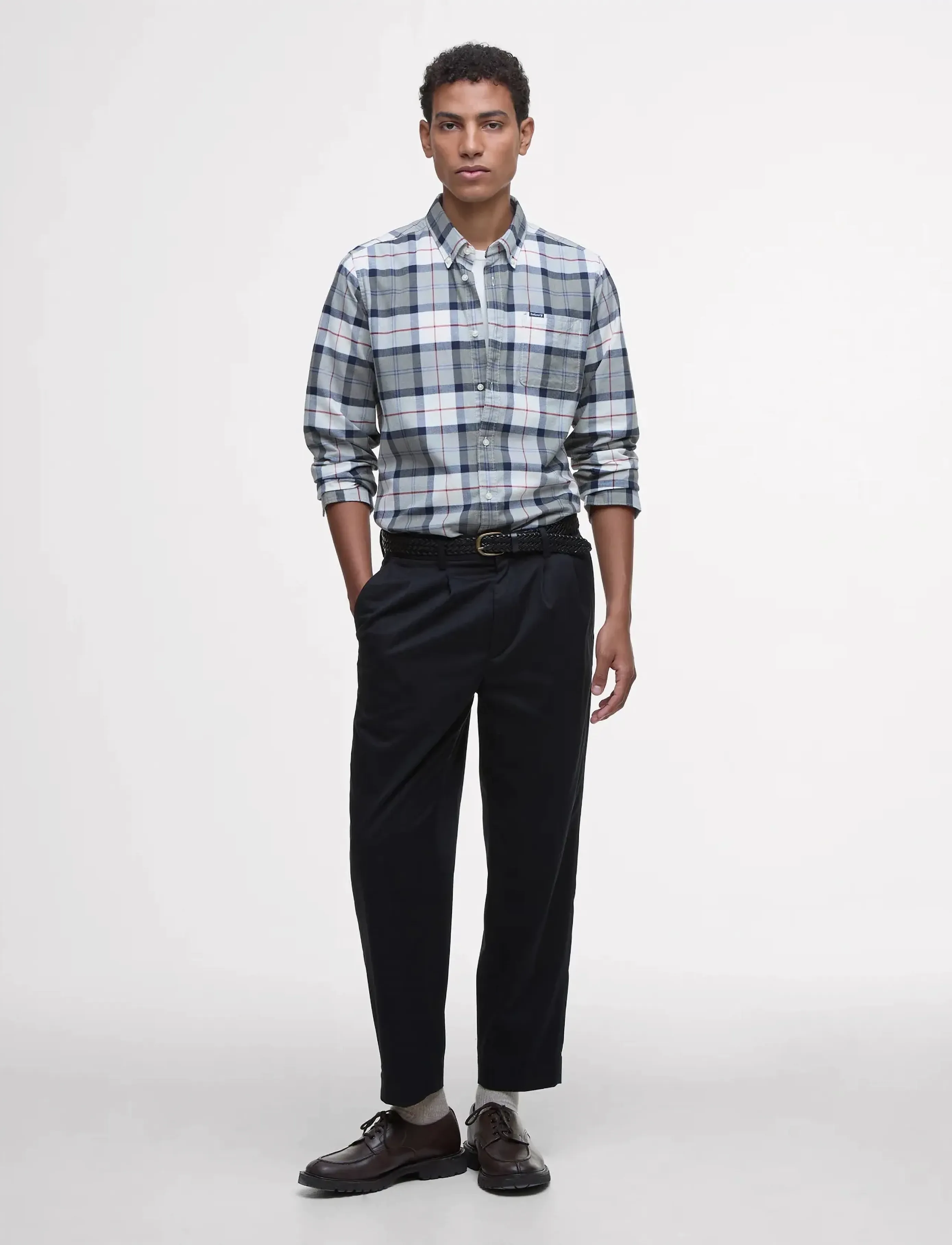 Barbour - Barbour Lewis Shirt - basic shirts - bleached pine tartan - 2