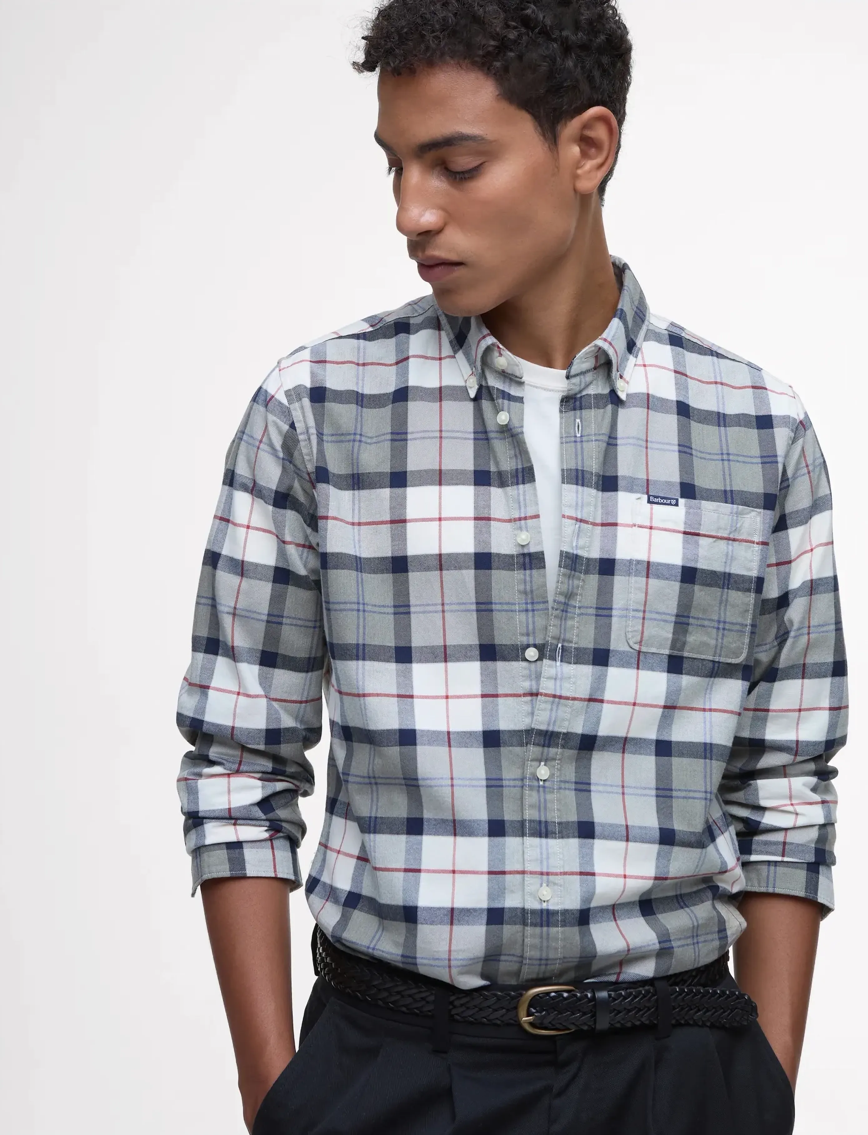 Barbour - Barbour Lewis Shirt - basic shirts - bleached pine tartan - 3