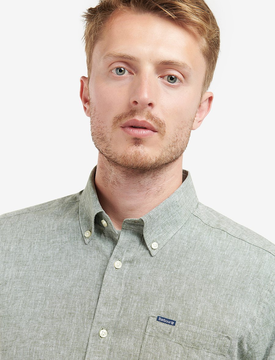 Barbour - Barbour Nelson TF Shir - basic-hemden - bleached olive - 5