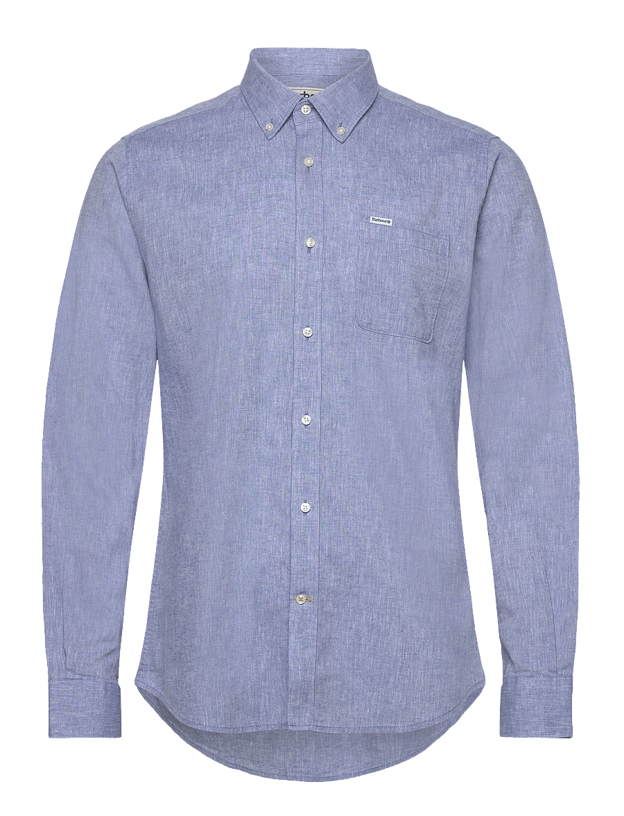 Barbour - Barbour Nelson TF Shir - linasest riidest särgid - blue - 0