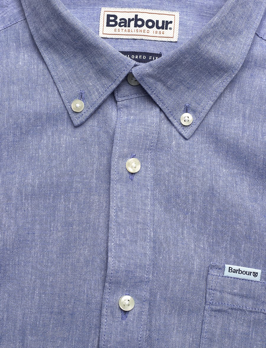 Barbour - Barbour Nelson TF Shir - linasest riidest särgid - blue - 2