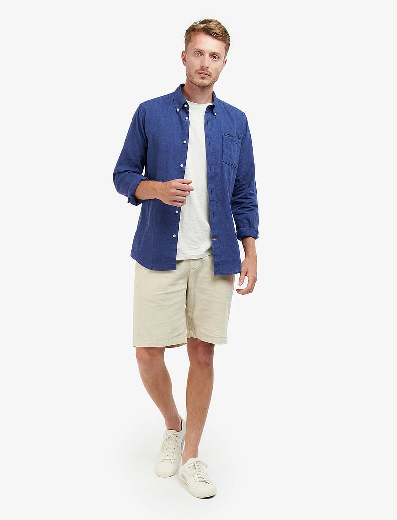 Barbour - Barbour Nelson TF Shir - linasest riidest särgid - indigo - 2