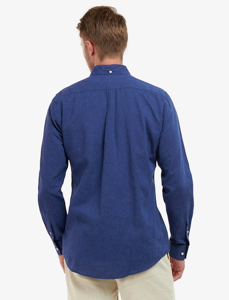 Barbour - Barbour Nelson TF Shir - linasest riidest särgid - indigo - 3