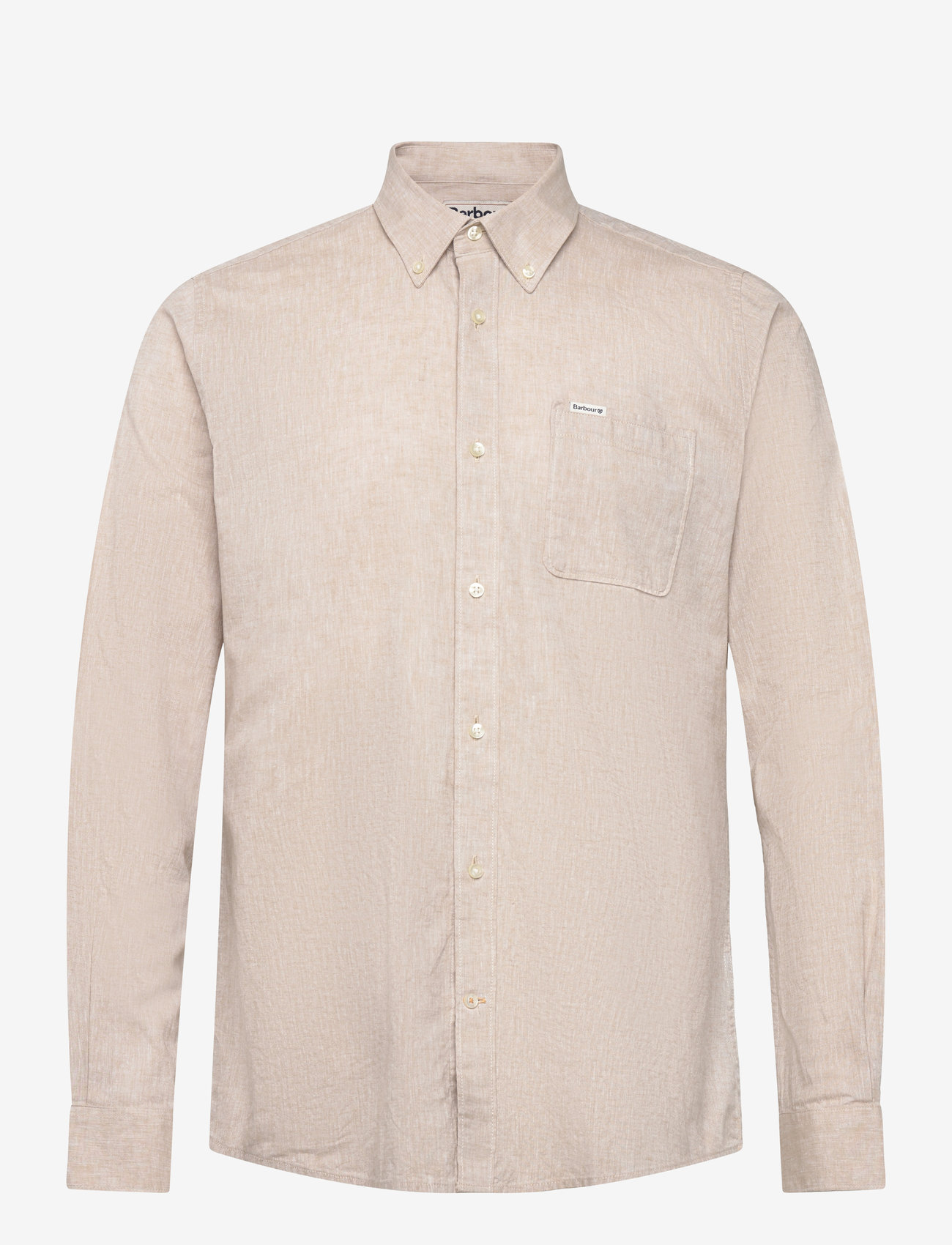 Barbour - Barbour Nelson TF Shir - basic shirts - stone - 0