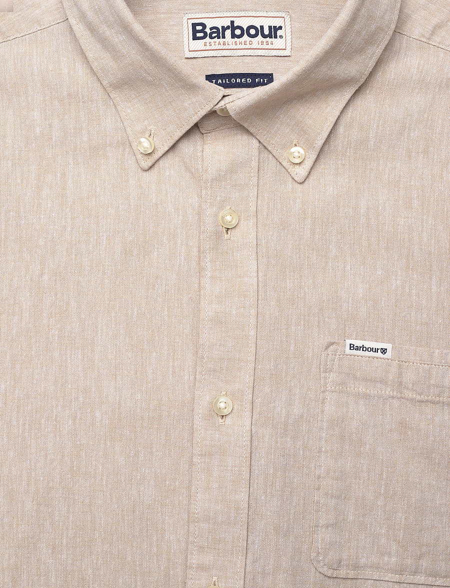 Barbour - Barbour Nelson TF Shir - linasest riidest särgid - stone - 5