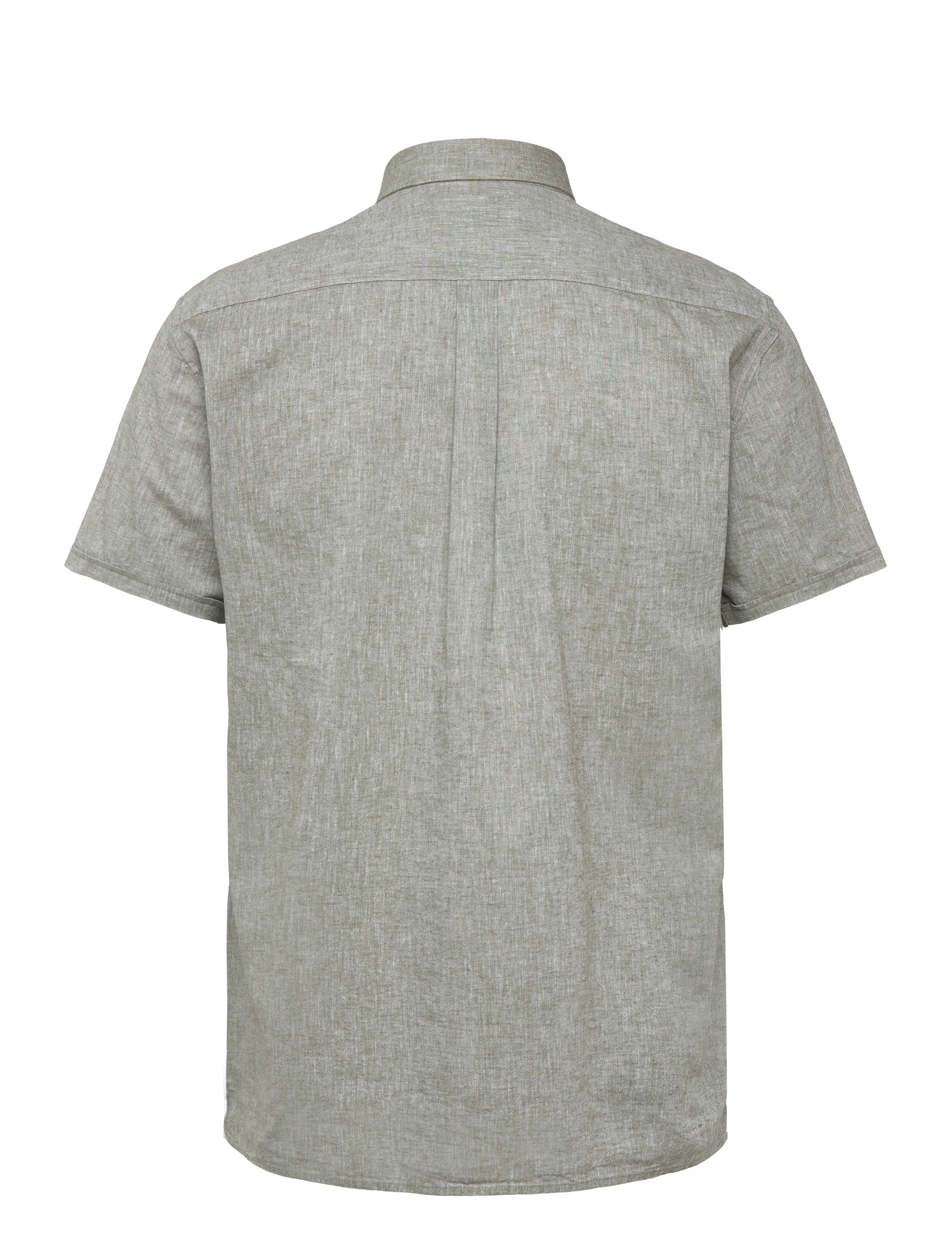 Barbour - Barbour Nelson SS Shir - linasest riidest särgid - bleached olive - 2