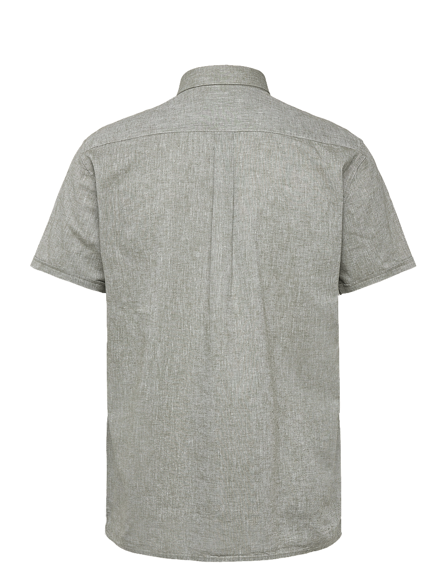 Barbour - Barbour Nelson SS Shir - linasest riidest särgid - bleached olive - 2