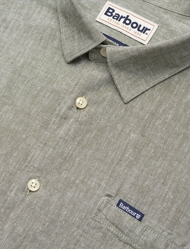 Barbour - Barbour Nelson SS Shir - basic-hemden - bleached olive - 3