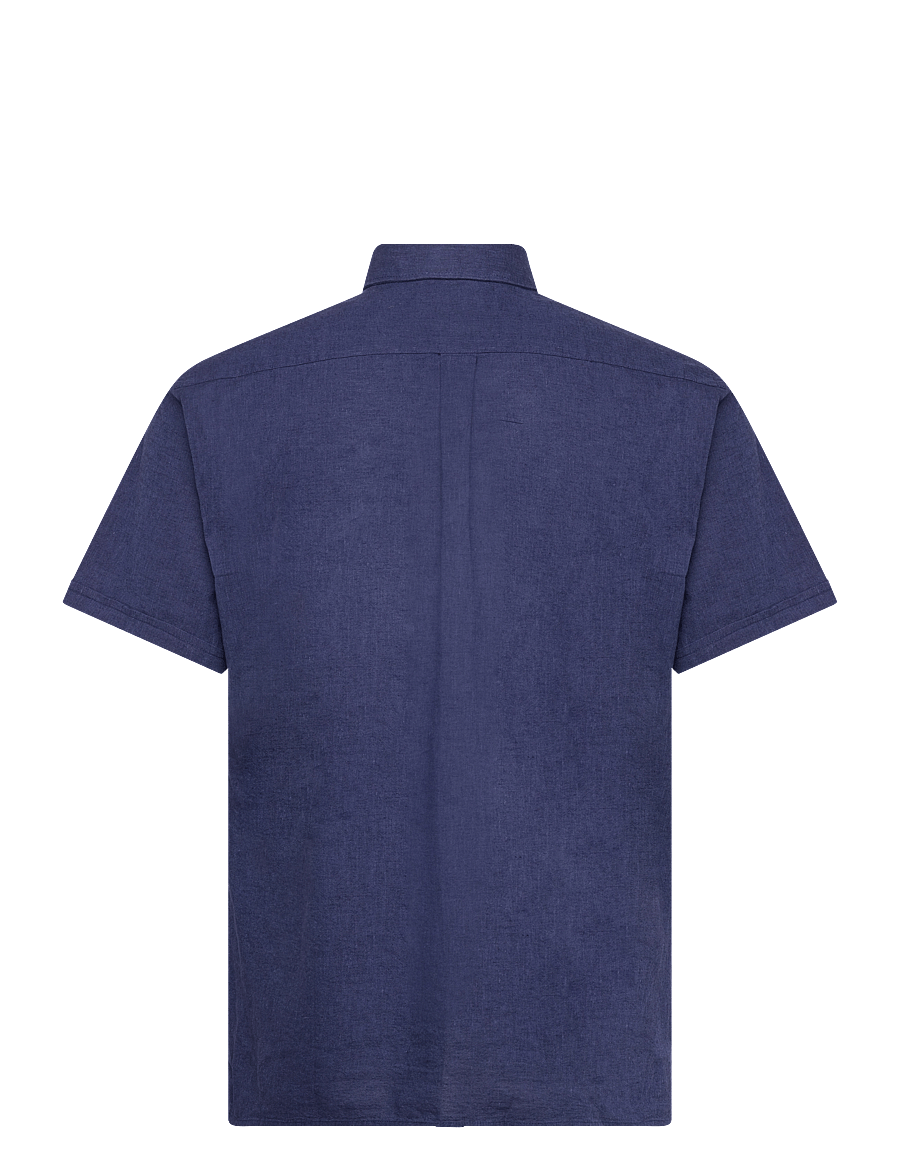 Barbour - Barbour Nelson SS Shir - linen shirts - indigo - 2