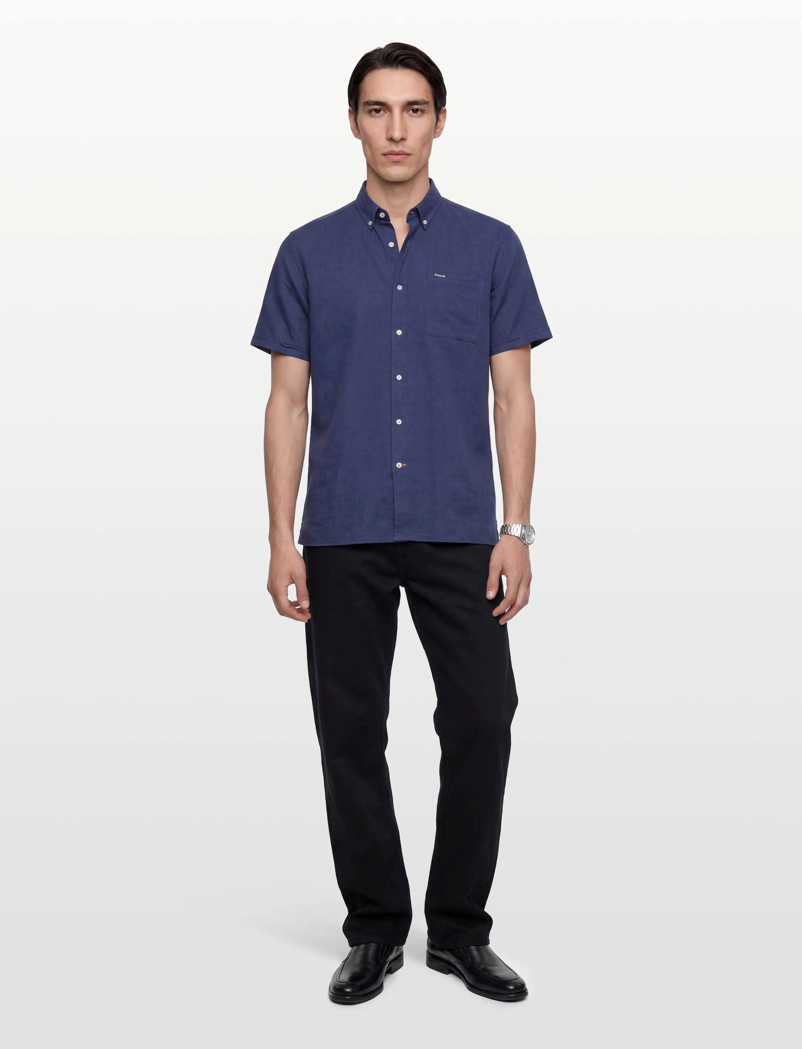 Barbour Barbour Nelson SS Shir - Hemden - INDIGO / blue