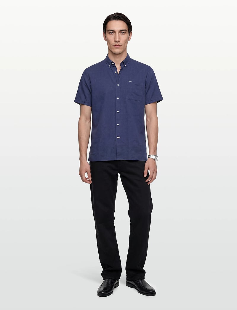 Barbour - Barbour Nelson SS Shir - basic skjorter - indigo - 0
