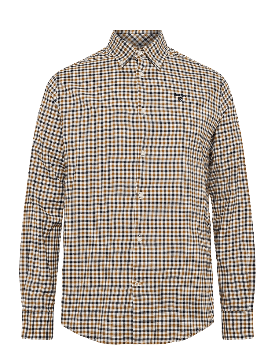 Barbour - Barbour Finkle Tailored Gingham Shirt - karierte hemden - copper - 0