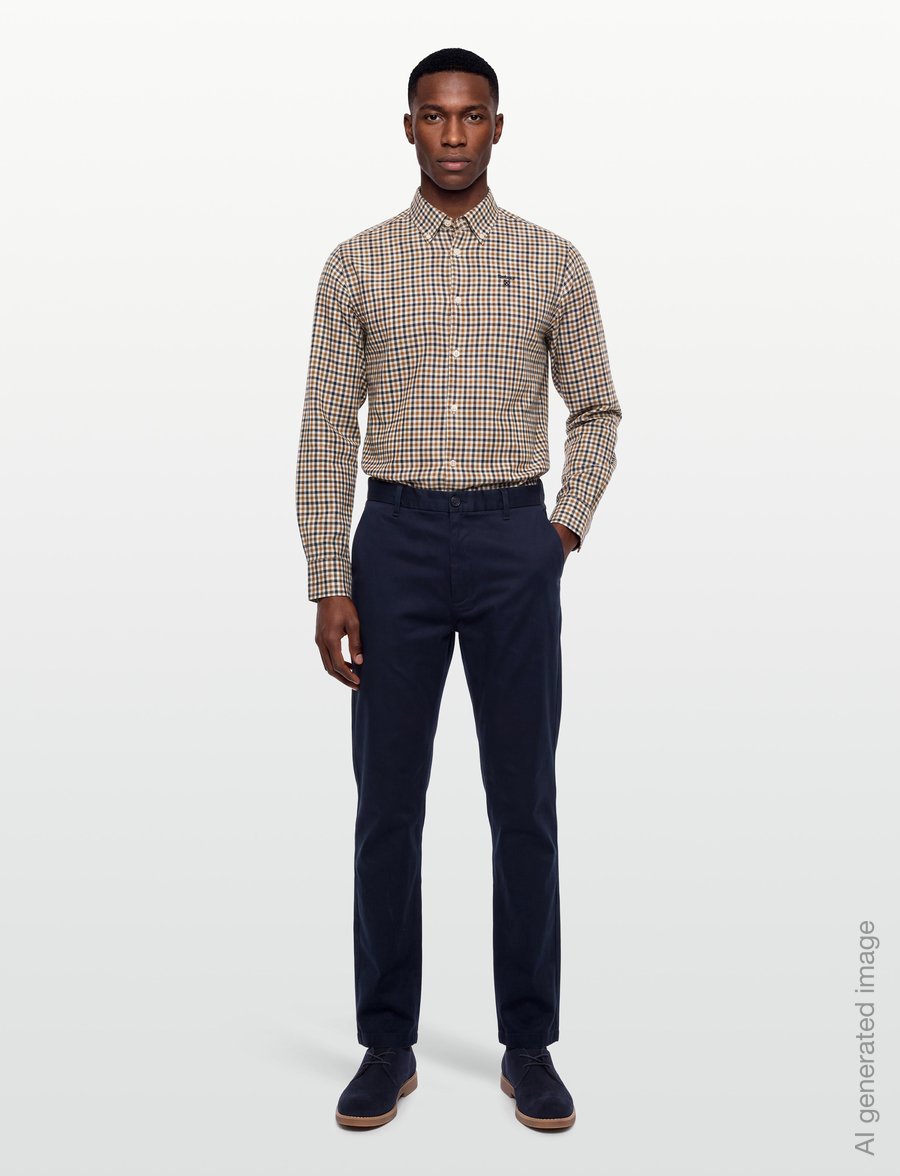 Barbour - Barbour Finkle Tailored Gingham Shirt - karierte hemden - copper - 0