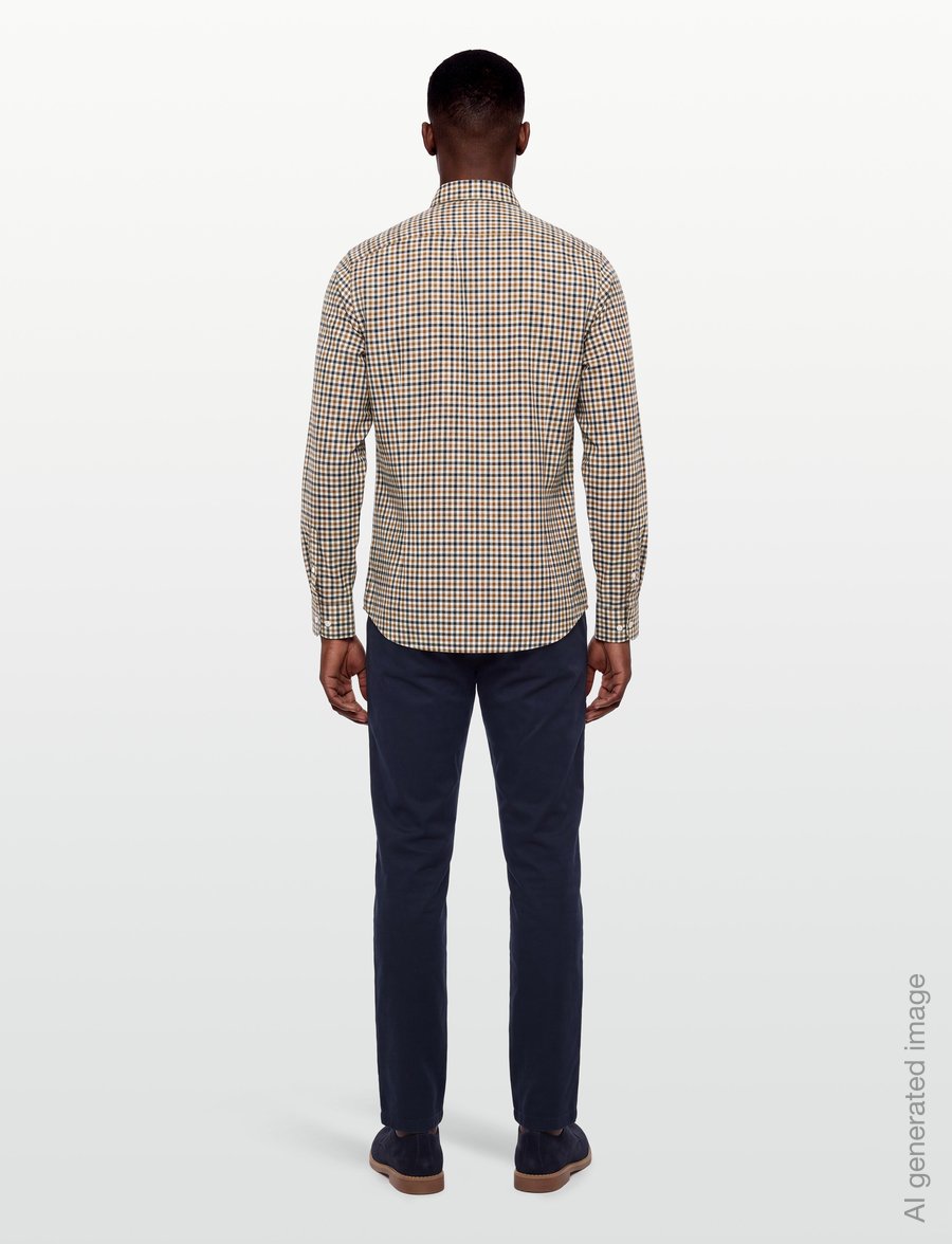 Barbour - Barbour Finkle Tailored Gingham Shirt - karierte hemden - copper - 4