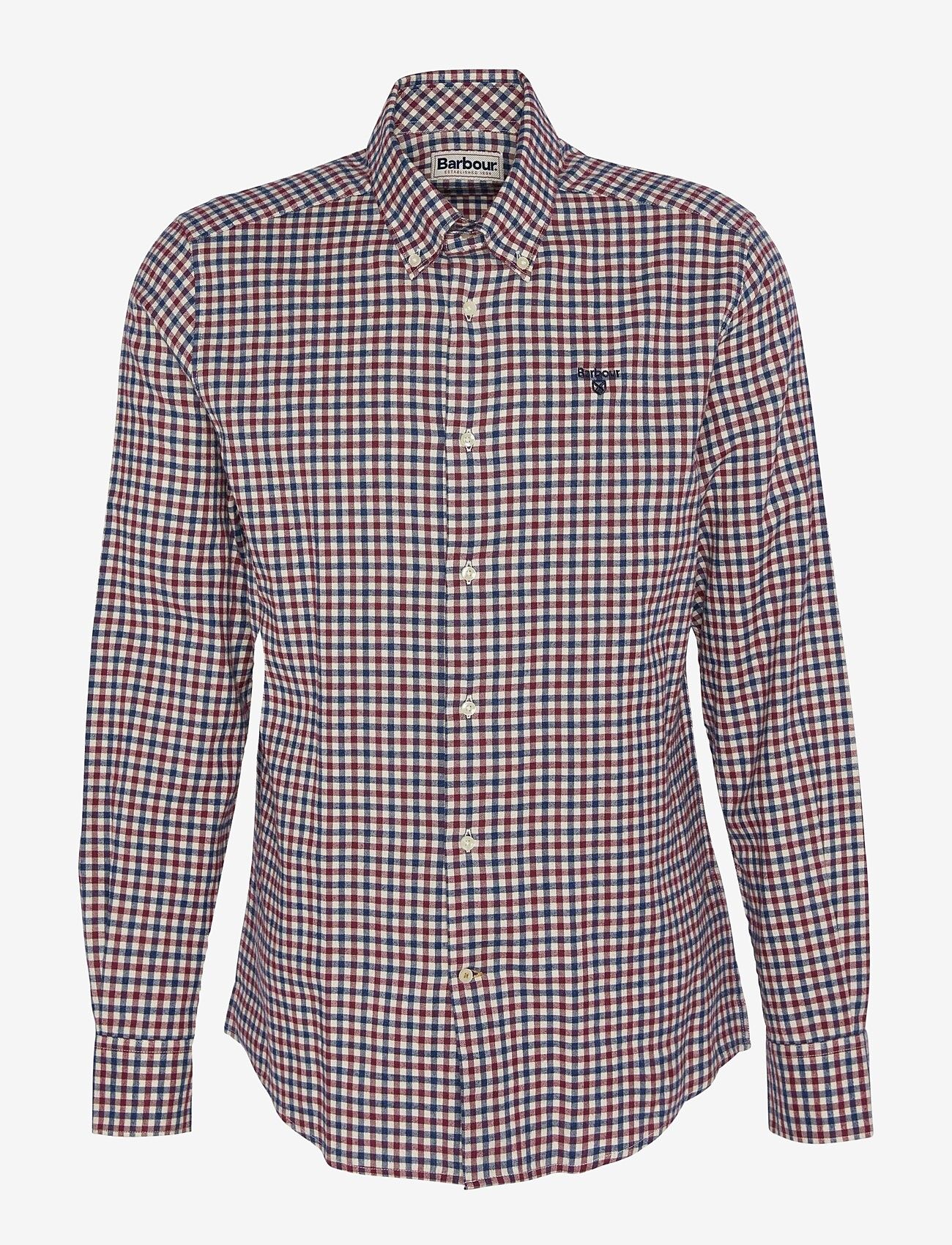 Barbour - Barbour Finkle Tailored Gingham Shirt - basic skjorter - merlot - 1