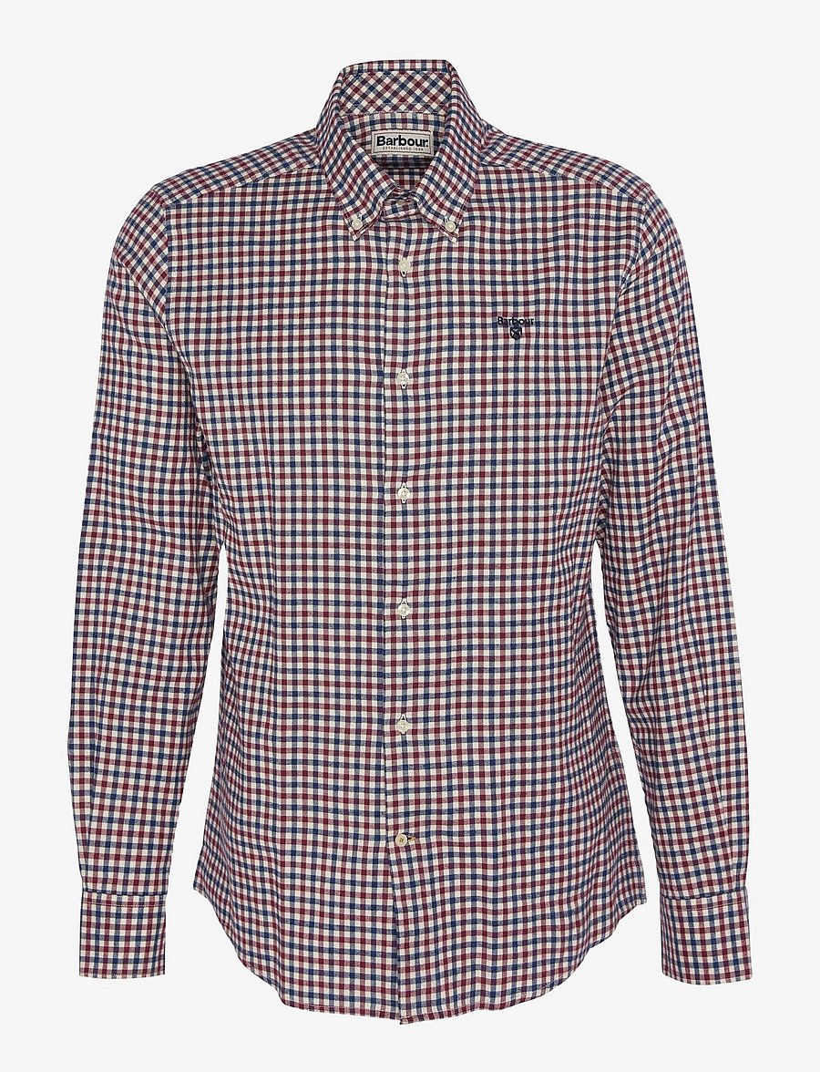 Barbour - Barbour Finkle Tailored Gingham Shirt - merlot - 1