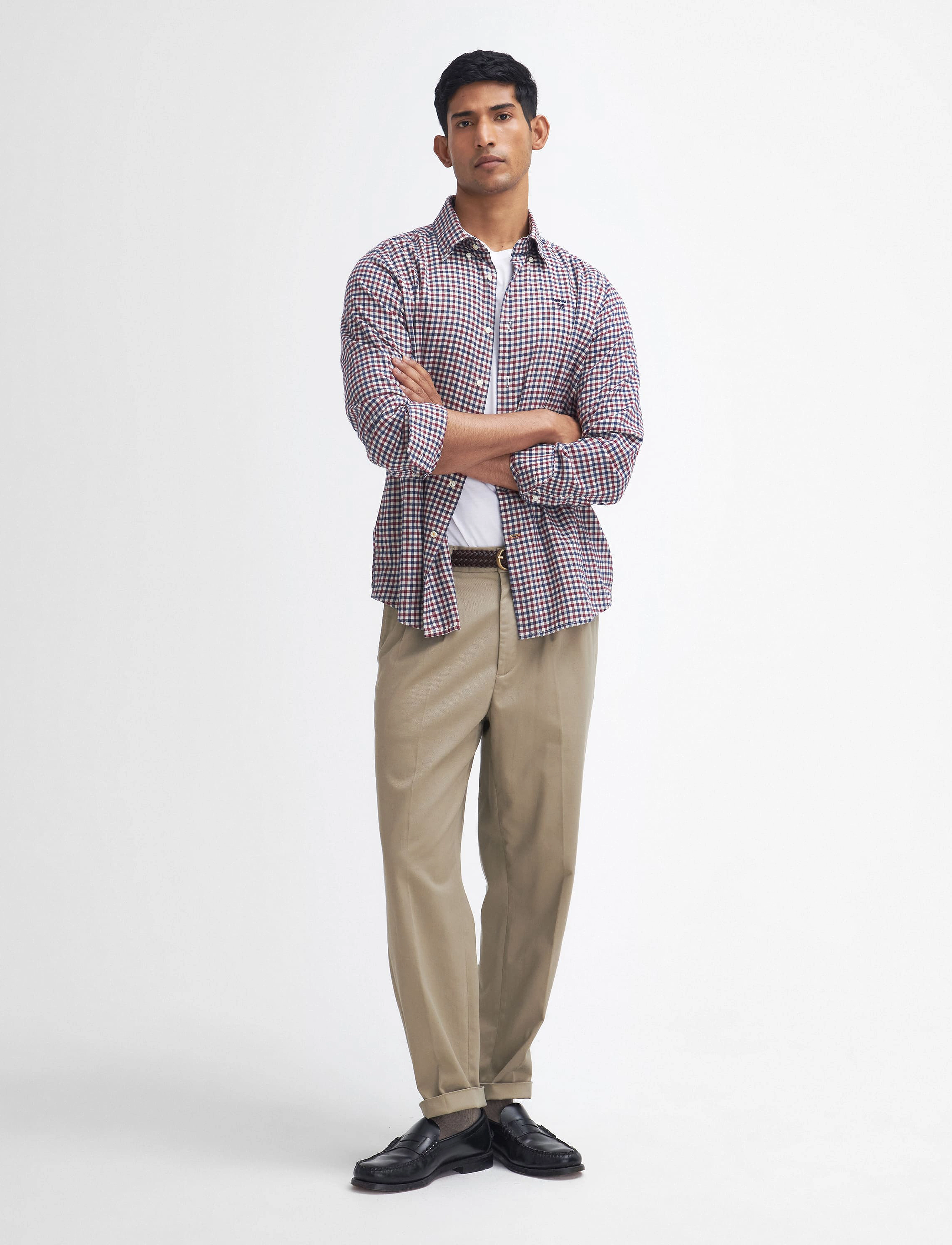 Barbour - Barbour Finkle Tailored Gingham Shirt - merlot - 2