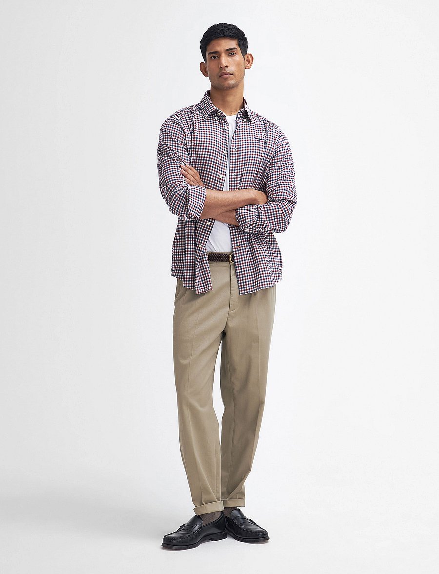 Barbour - Barbour Finkle Tailored Gingham Shirt - merlot - 2
