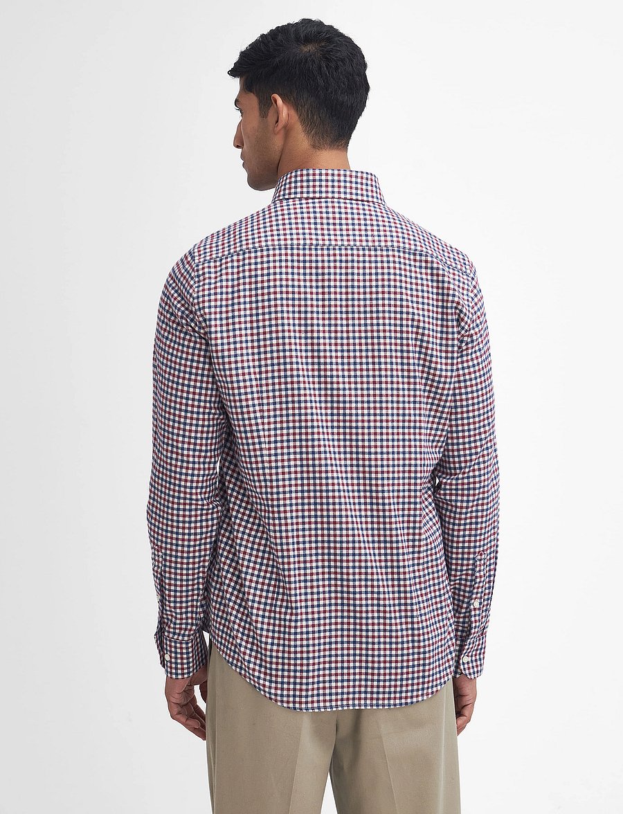 Barbour - Barbour Finkle Tailored Gingham Shirt - merlot - 3
