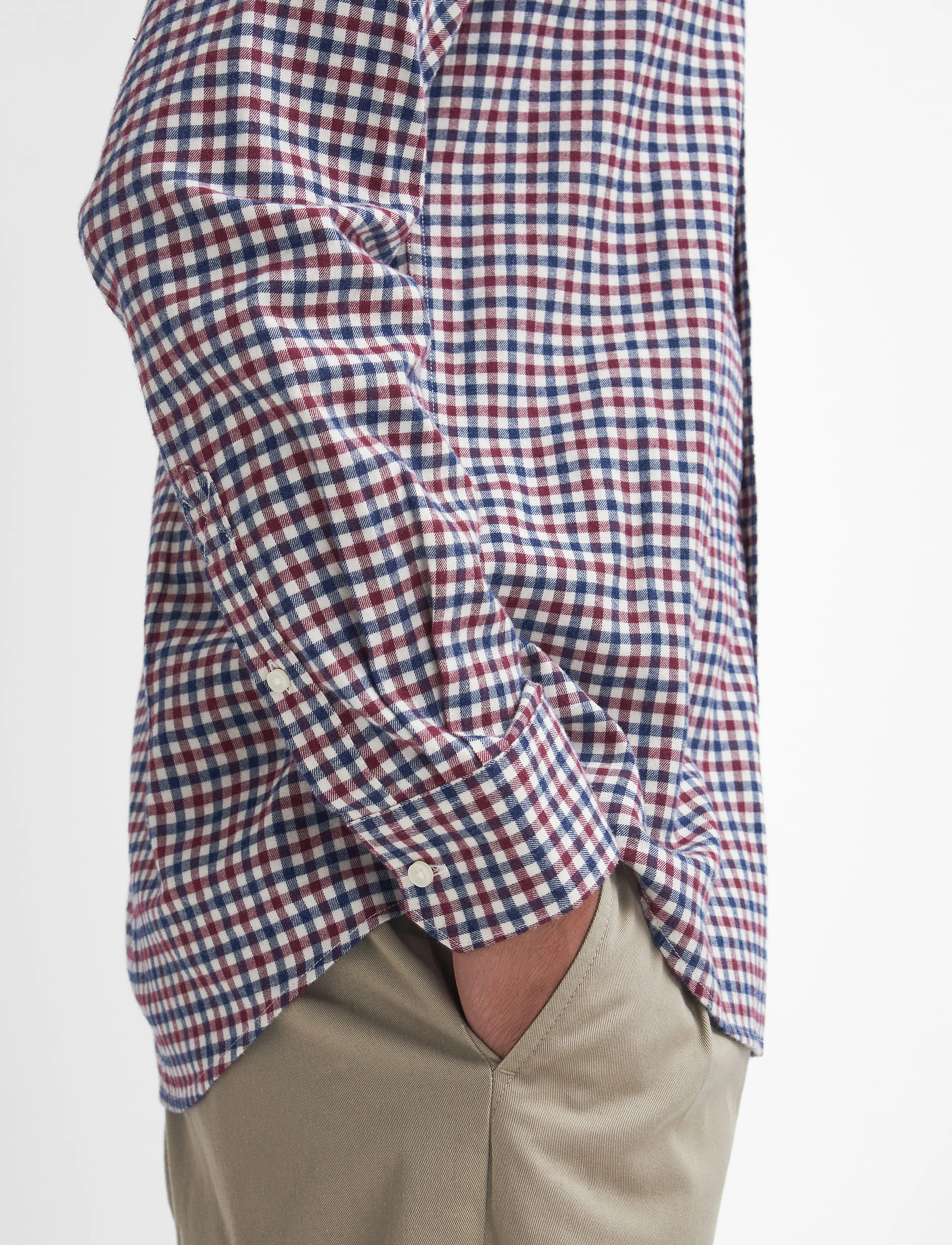 Barbour - Barbour Finkle Tailored Gingham Shirt - merlot - 5