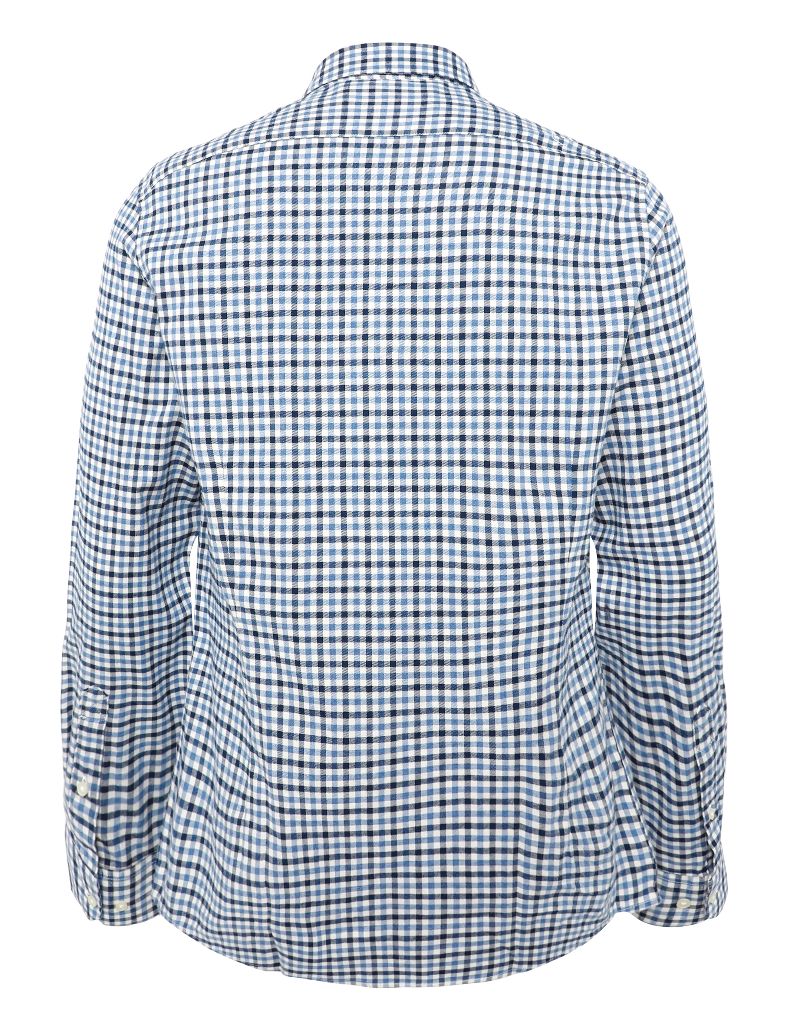 Barbour - Barbour Finkle Tailored Gingham Shirt - karierte hemden - navy - 1