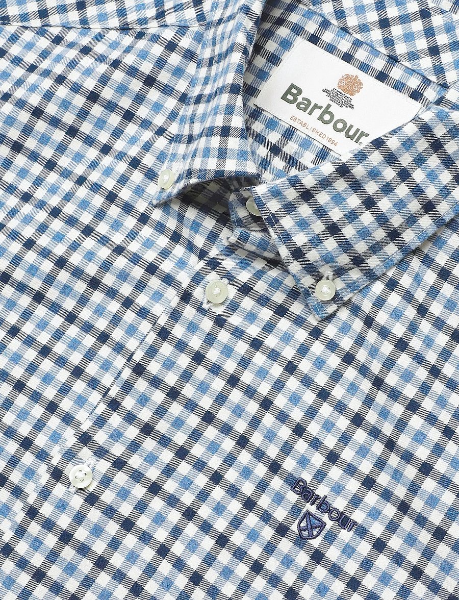 Barbour - Barbour Finkle Tailored Gingham Shirt - karierte hemden - navy - 2