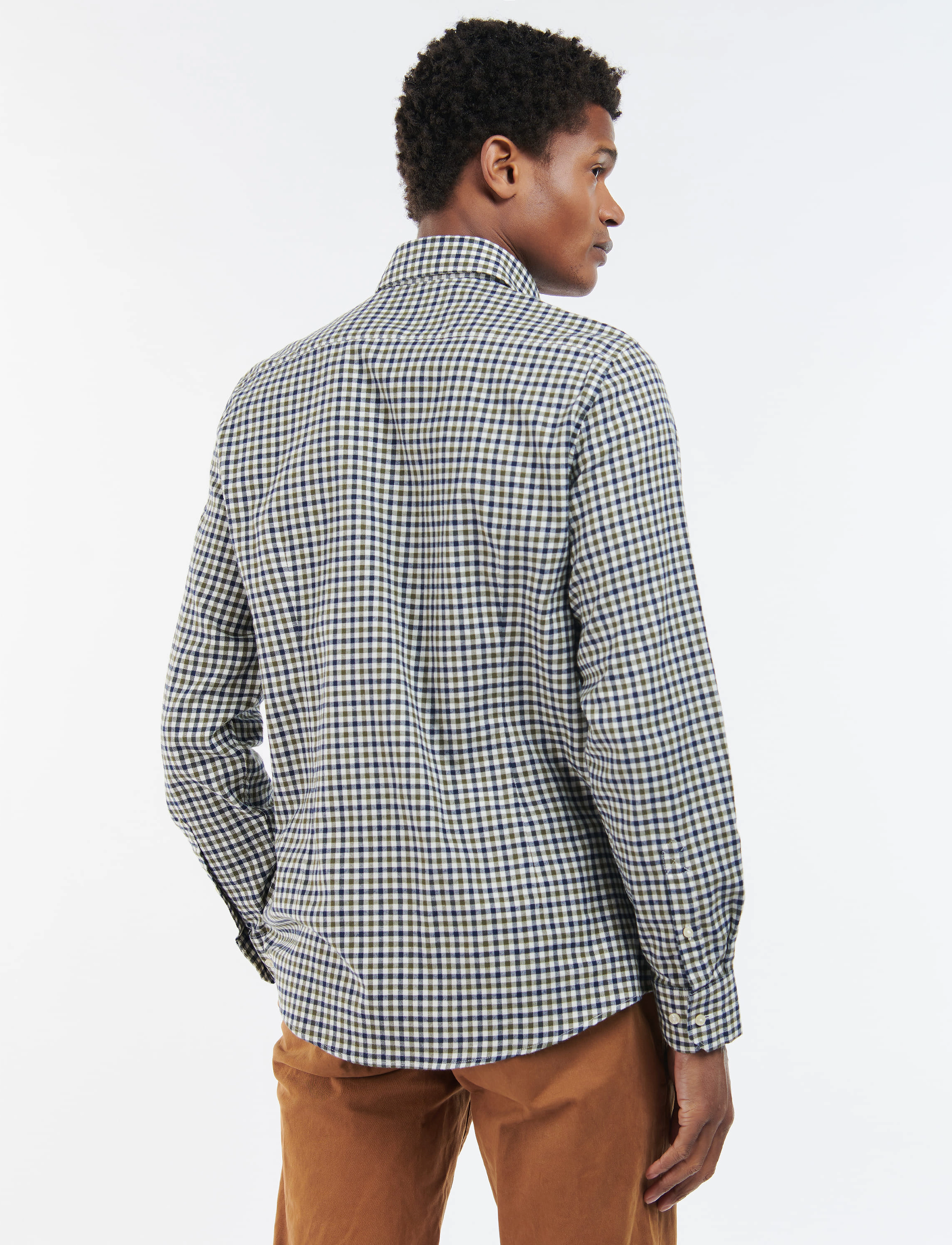 Barbour - Barbour Finkle Tailored Gingham Shirt - olive - 4