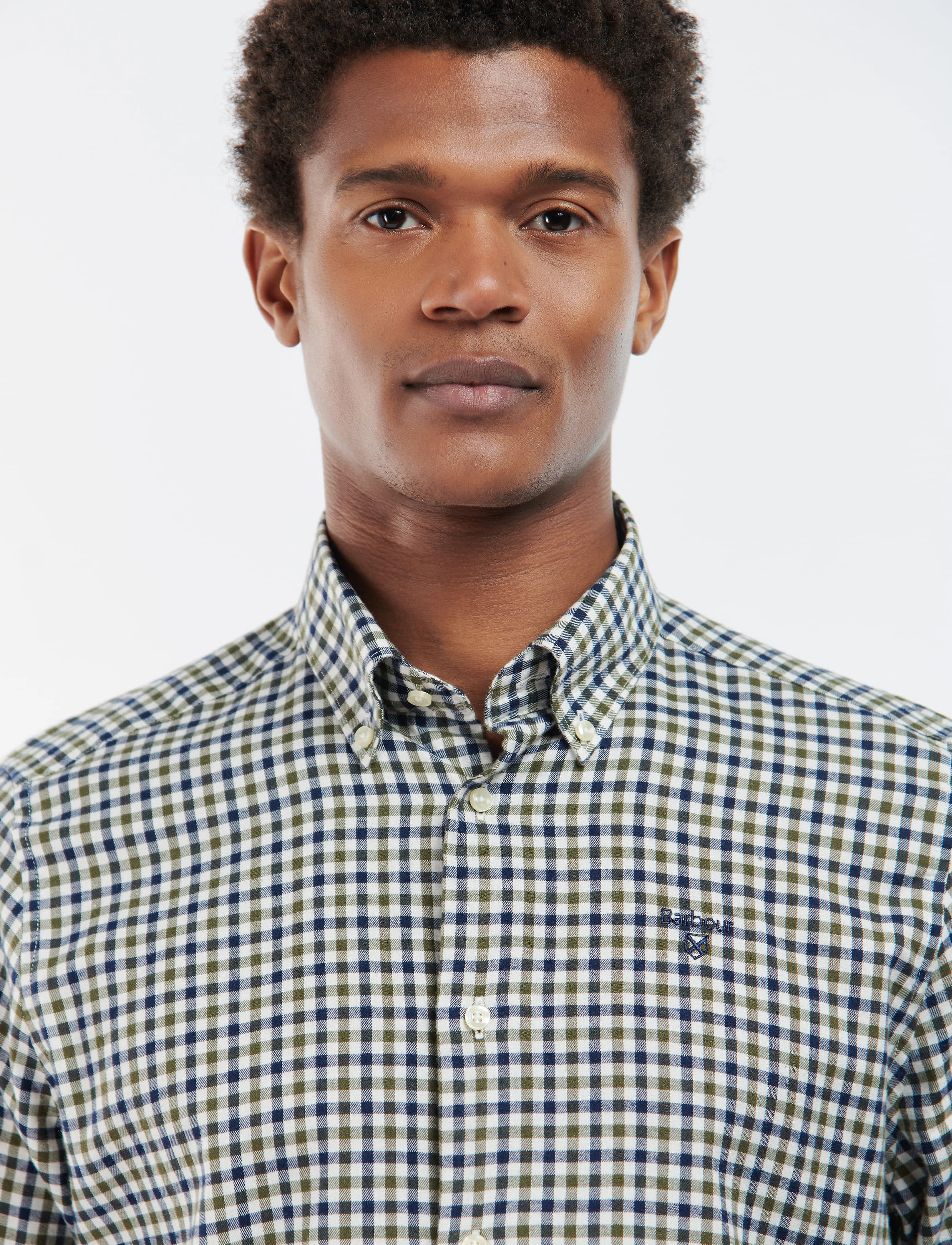 Barbour - Barbour Finkle Tailored Gingham Shirt - olive - 5