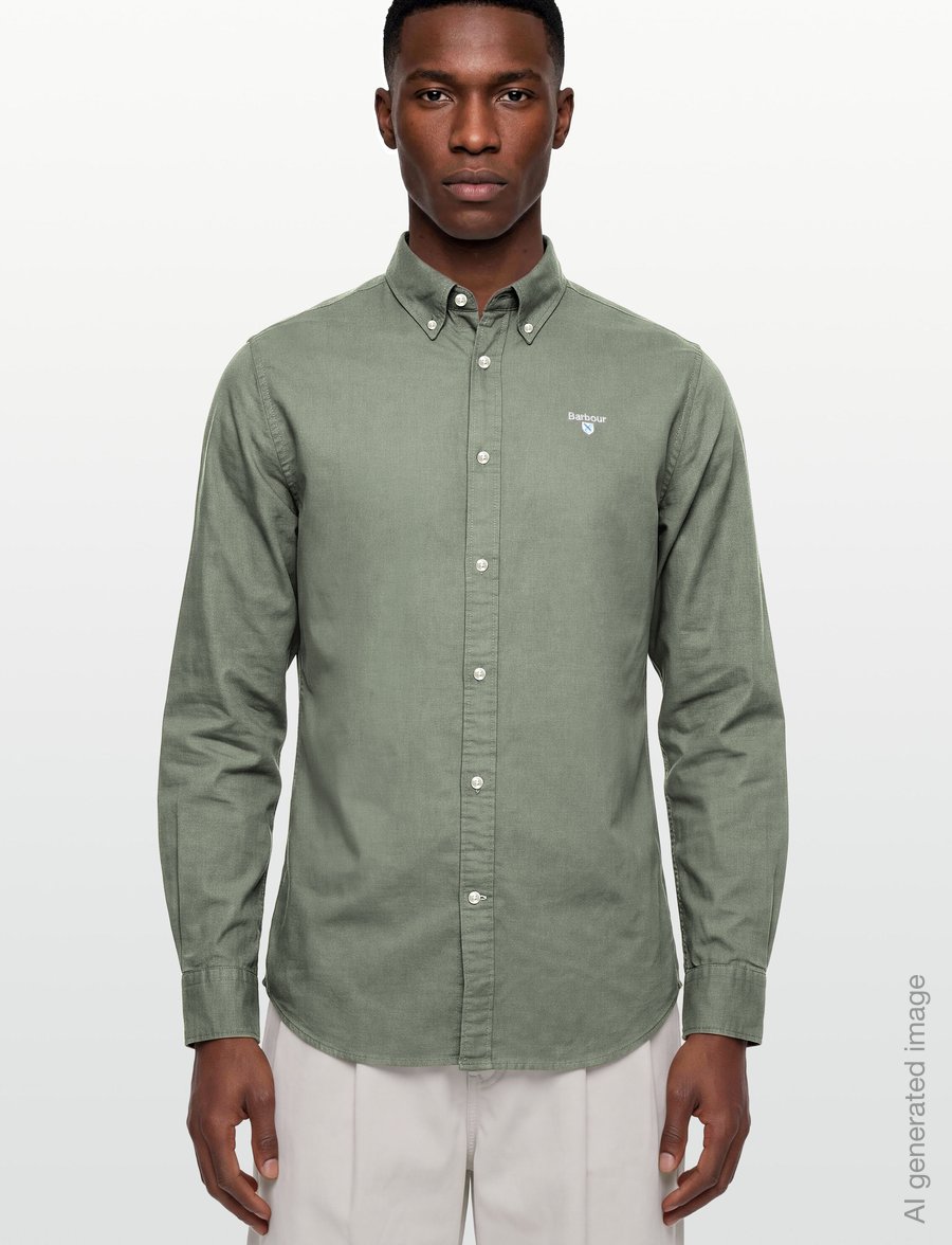 Barbour - Barbour Oxtown Tailored Shirt - oxford skjorter - agave green - 3