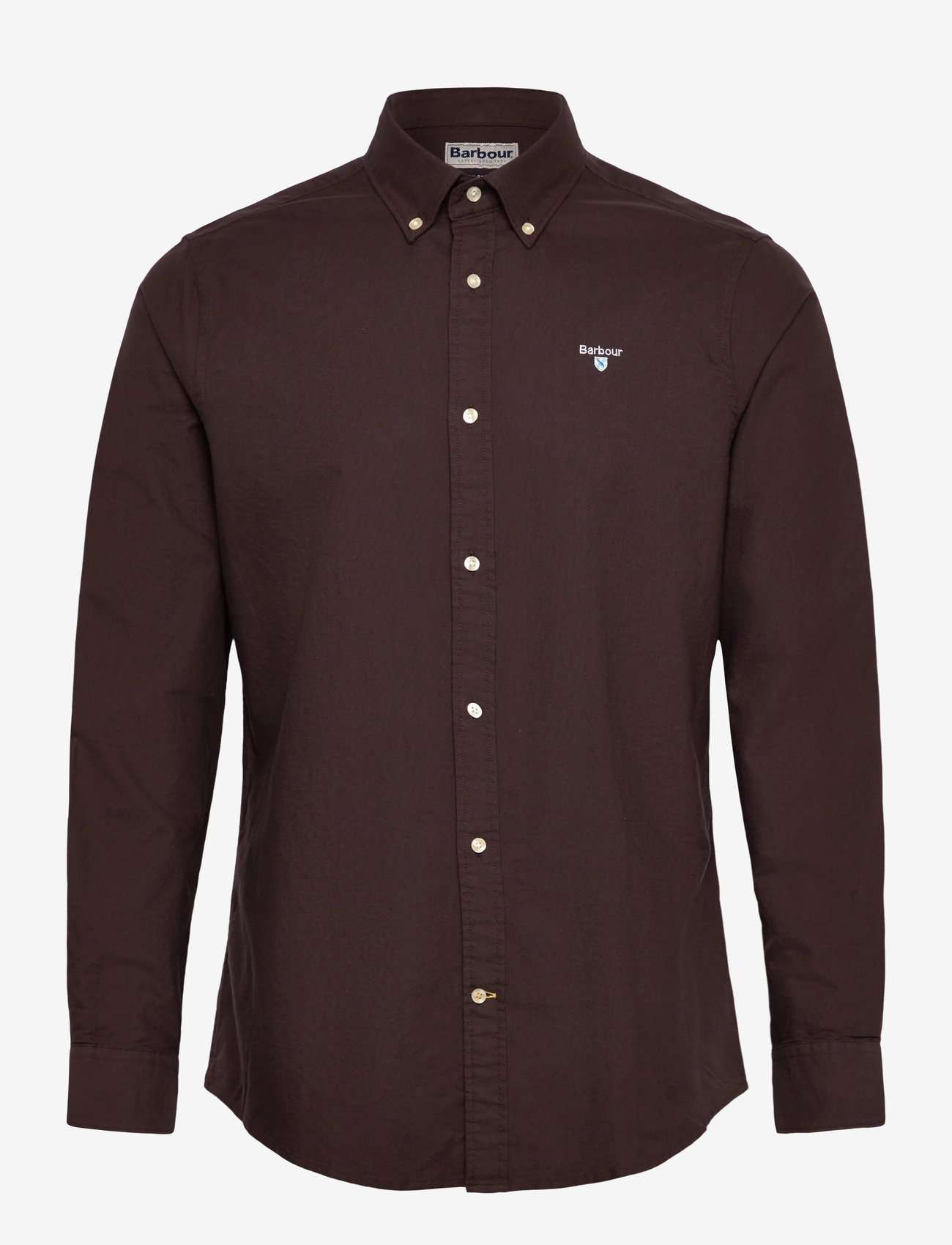 Barbour - Barbour Oxtown Tailored Shirt - tavalised t-särgid - brown - 0