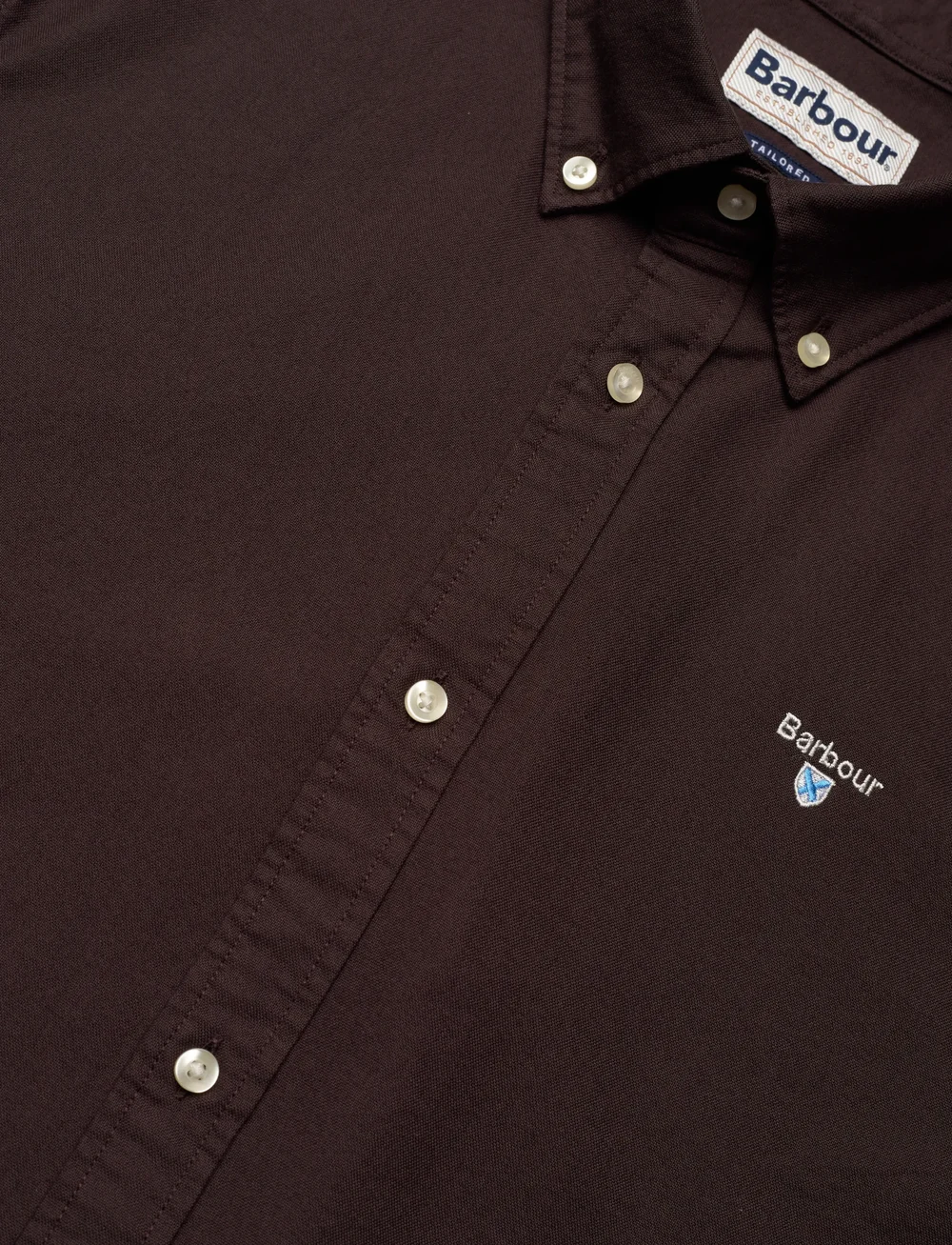 Barbour - Barbour Oxtown Tailored Shirt - basic shirts - brown - 3