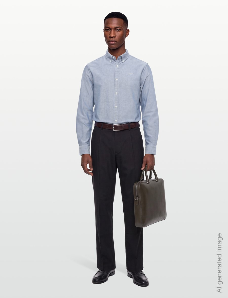 Barbour - Barbour Oxtown Tailored Shirt - oxford-hemden - deep blue - 0