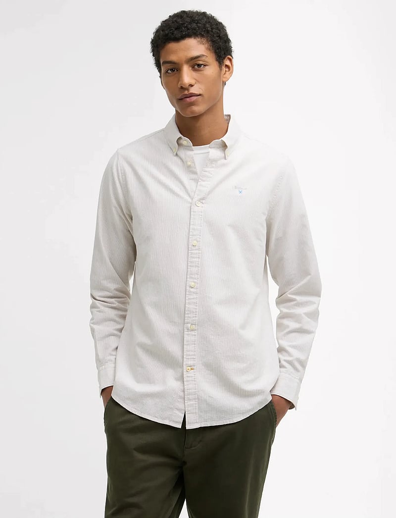 Barbour - Barbour Stripe Ox TF - basic shirts - stone - 0