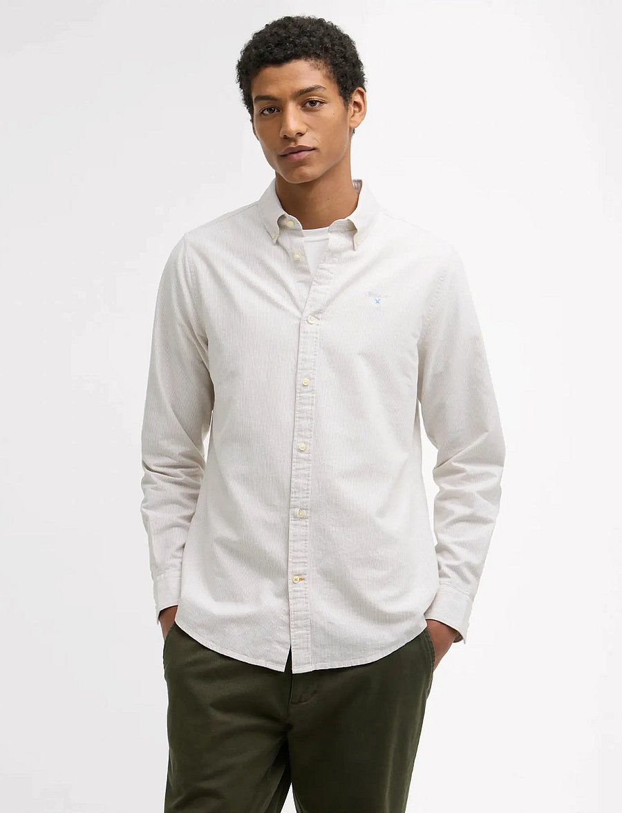 Barbour - Barbour Stripe Ox TF - basic skjorter - stone - 0