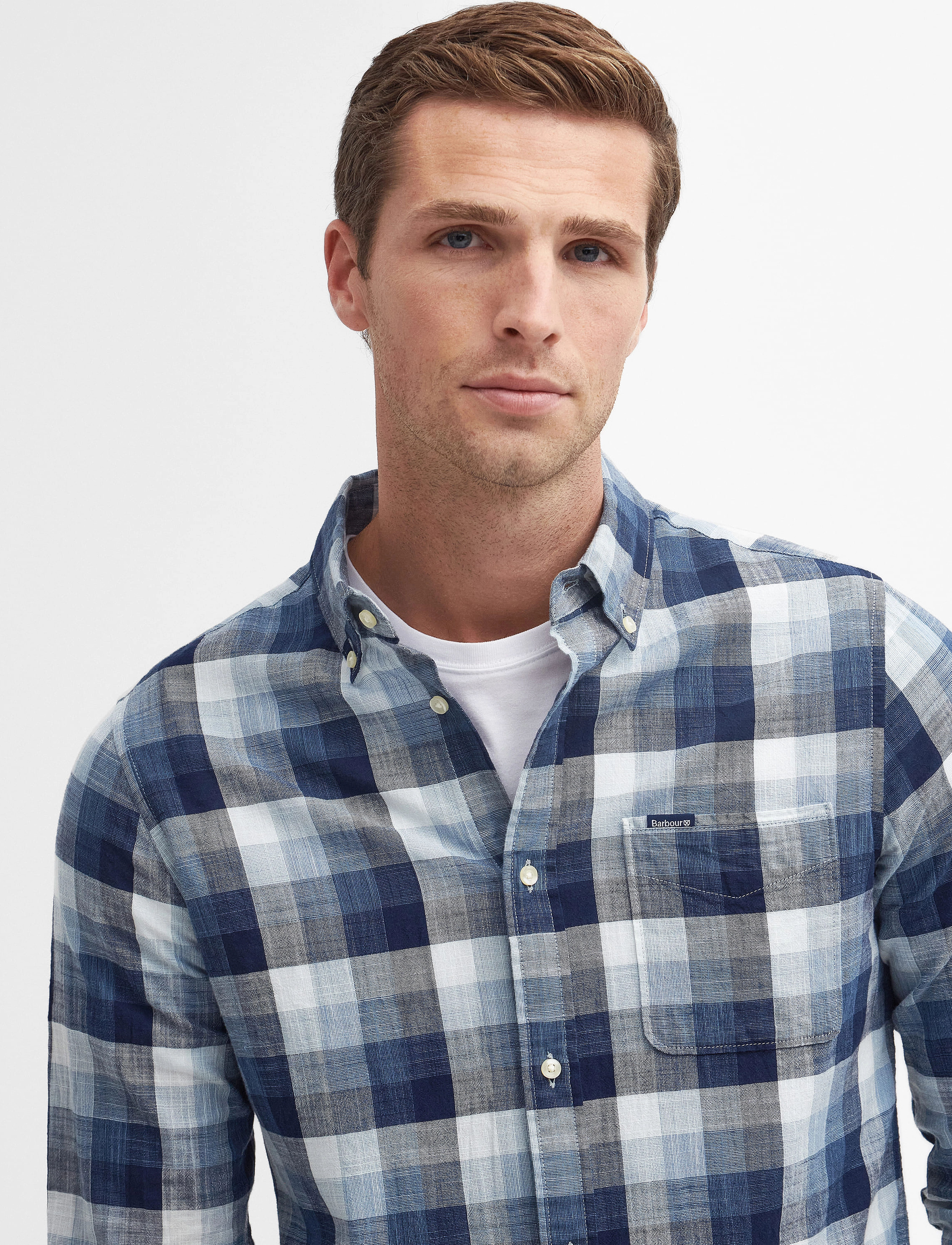 Barbour - Barbour Hillroad Shirt - basic skjortor - navy - 4