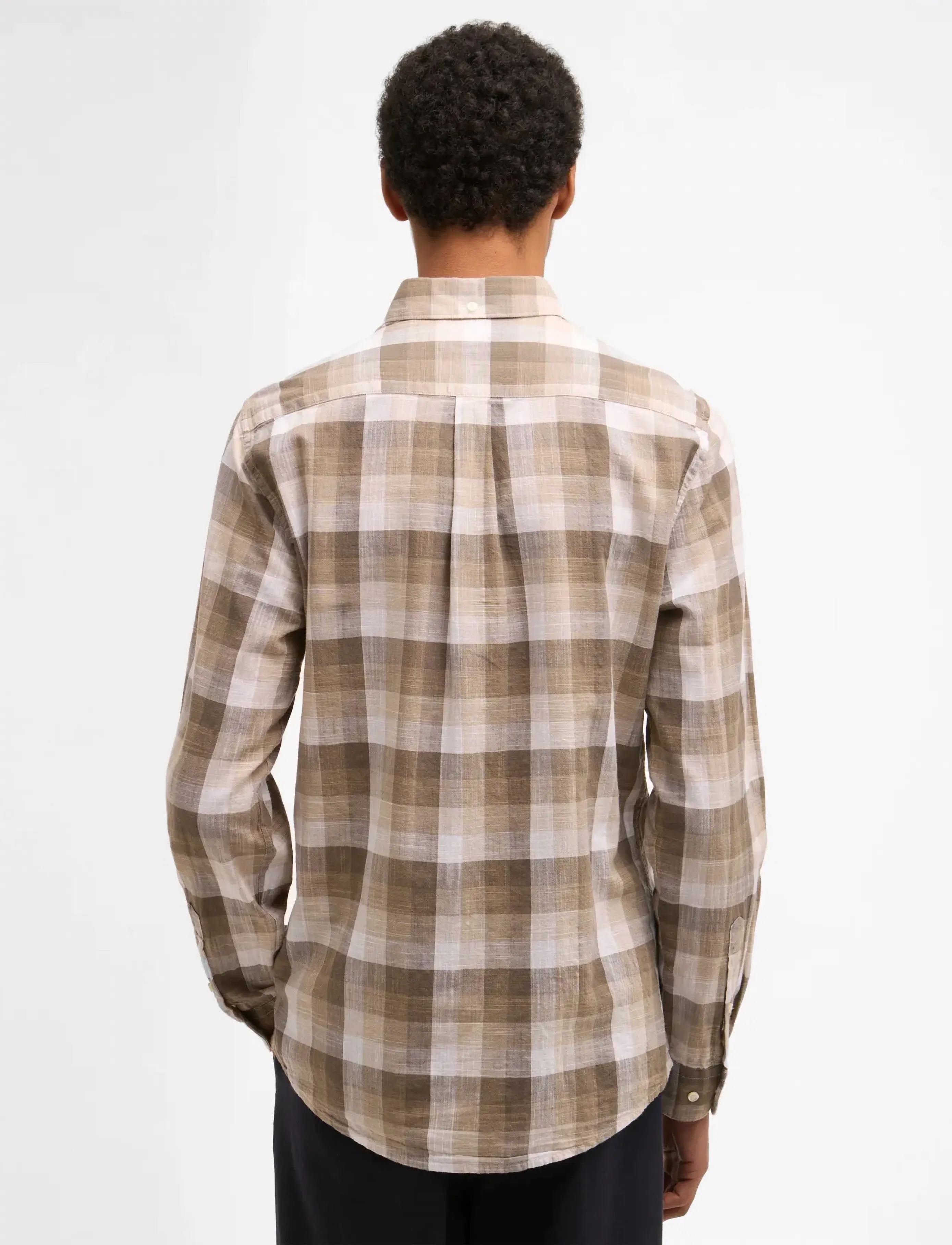 Barbour - Barbour Hillroad Shirt - basic shirts - stone - 2