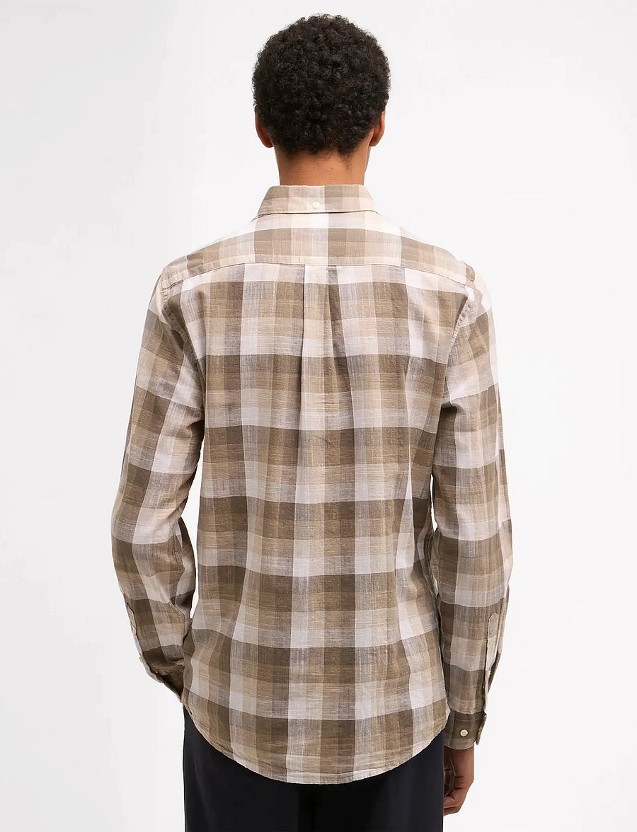 Barbour - Barbour Hillroad Shirt - tavalised t-särgid - stone - 2