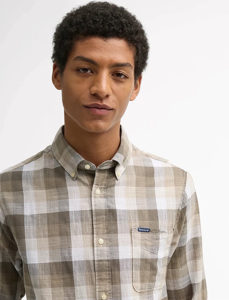 Barbour - Barbour Hillroad Shirt - tavalised t-särgid - stone - 3