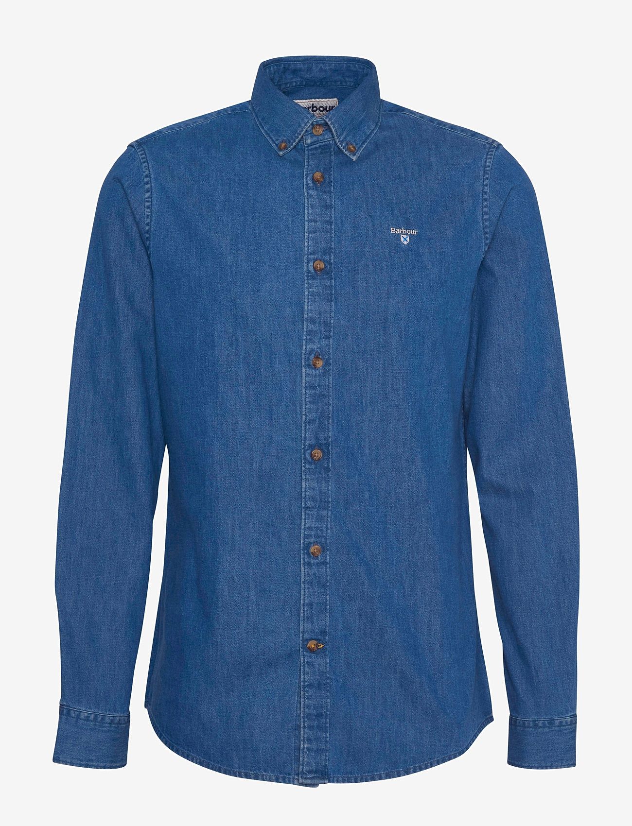 Barbour - Barbour Crest Shirt - tavalised t-särgid - chambray - 1
