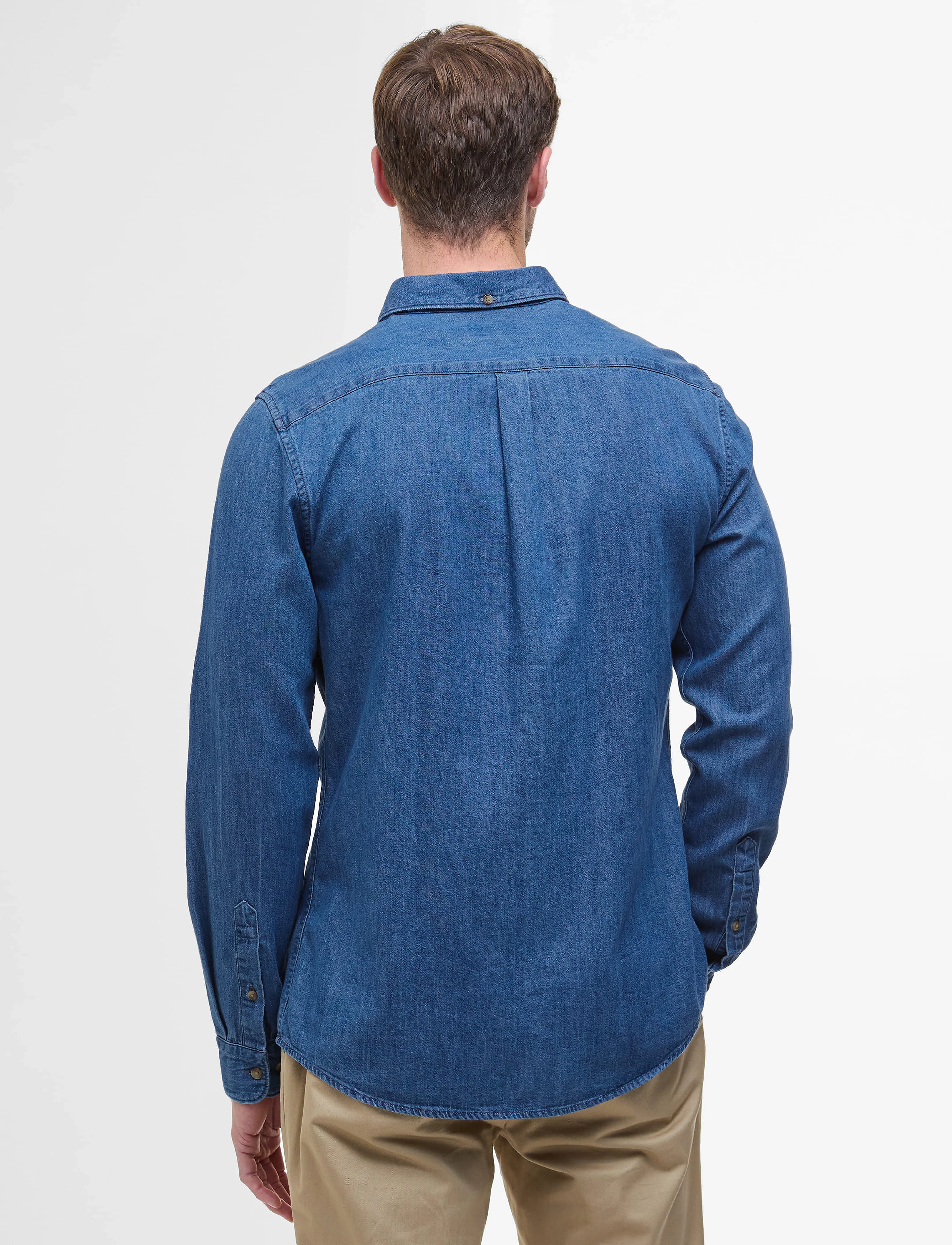 Barbour - Barbour Crest Shirt - tavalised t-särgid - chambray - 3
