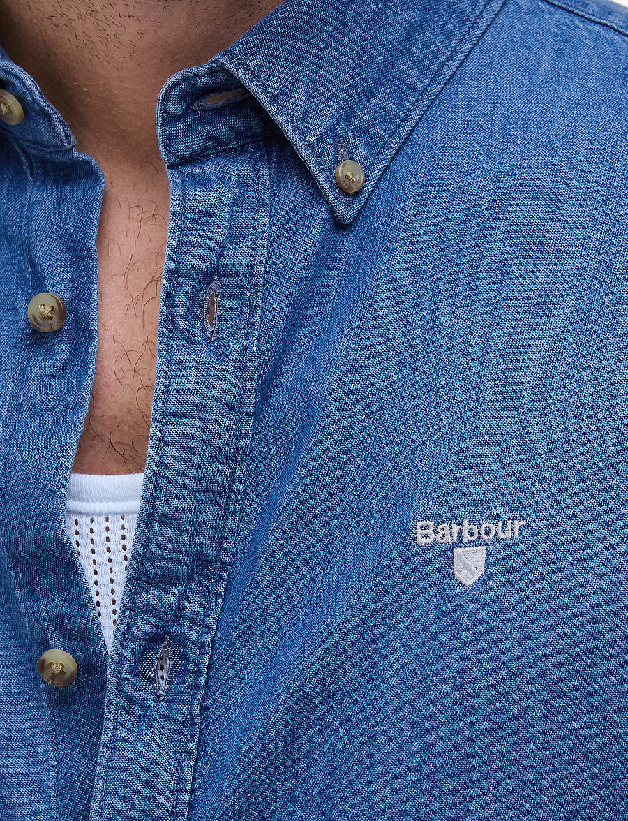 Barbour - Barbour Crest Shirt - laisvalaikio marškiniai - chambray - 5