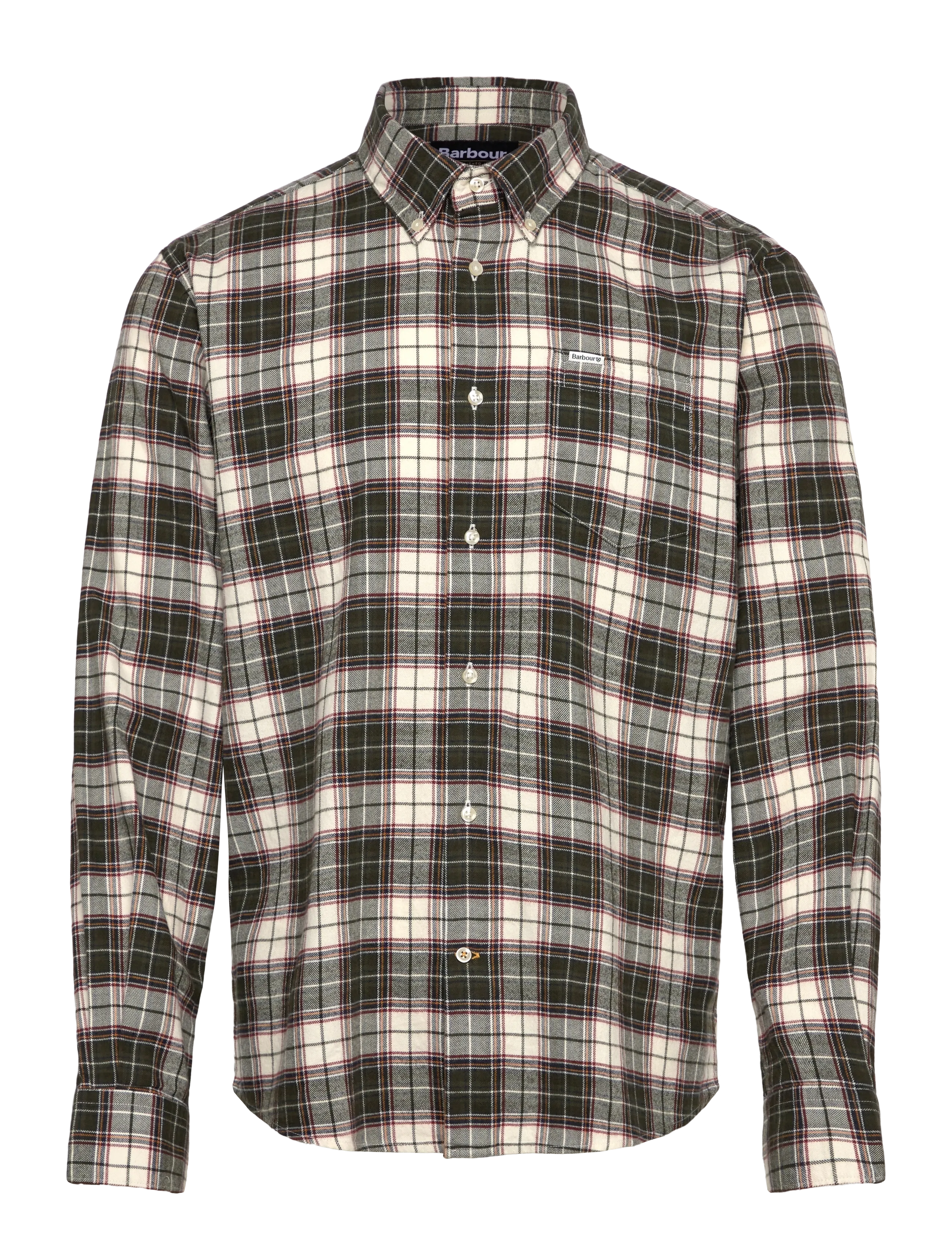 Barbour Telfield Regular Checked Shirt - OLIVE