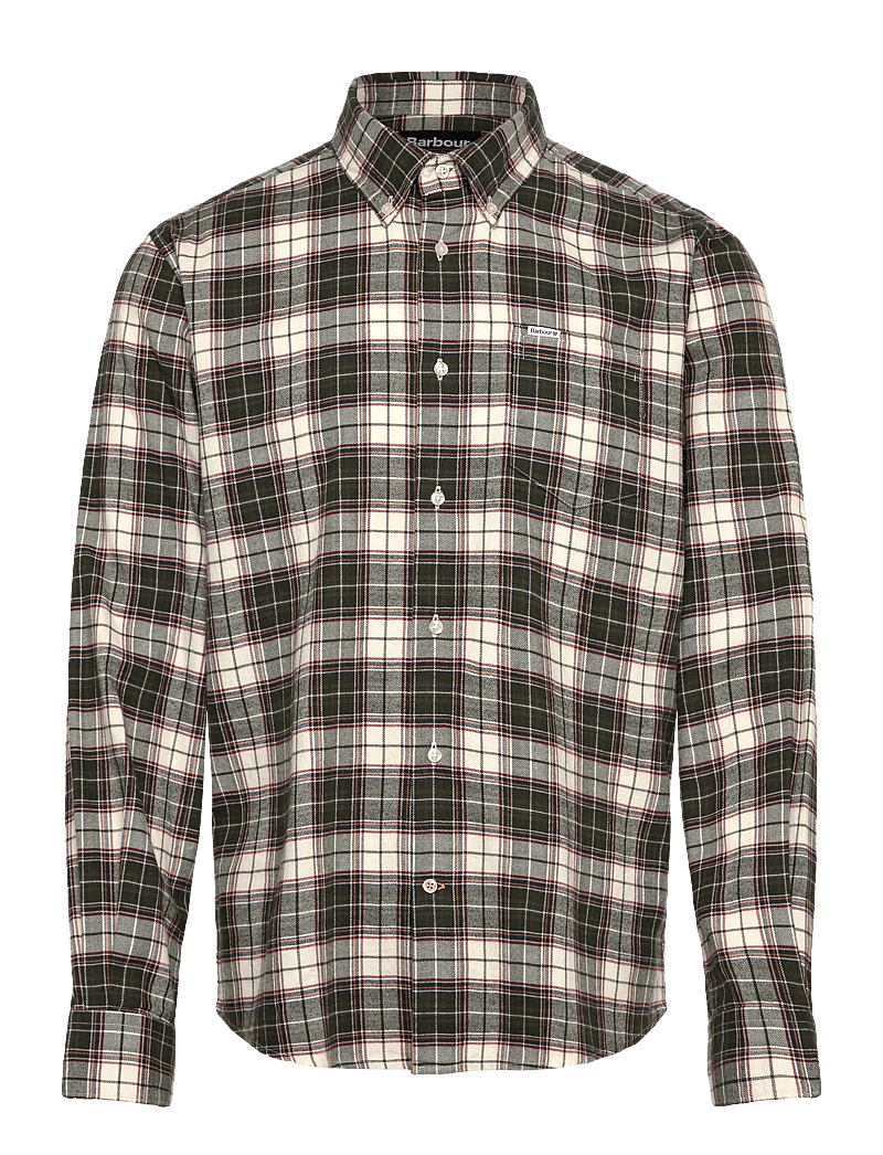 Barbour - Barbour Telfield Regular Checked Shirt - basic-hemden - olive - 0