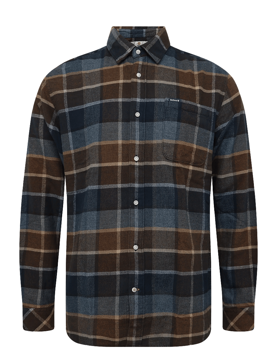 Barbour - Barbour Copswell Relaxed Checked Shirt - dark sand - 0