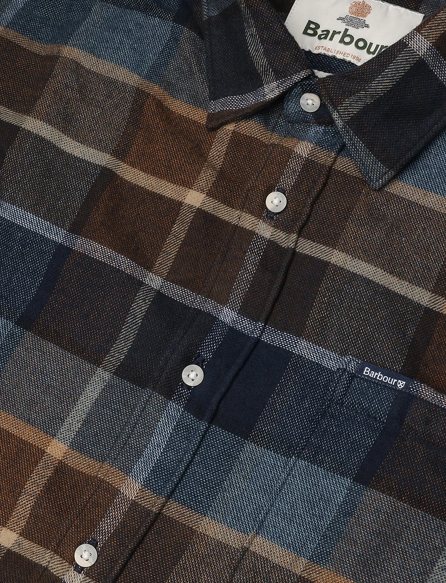 Barbour - Barbour Copswell Relaxed Checked Shirt - dark sand - 2